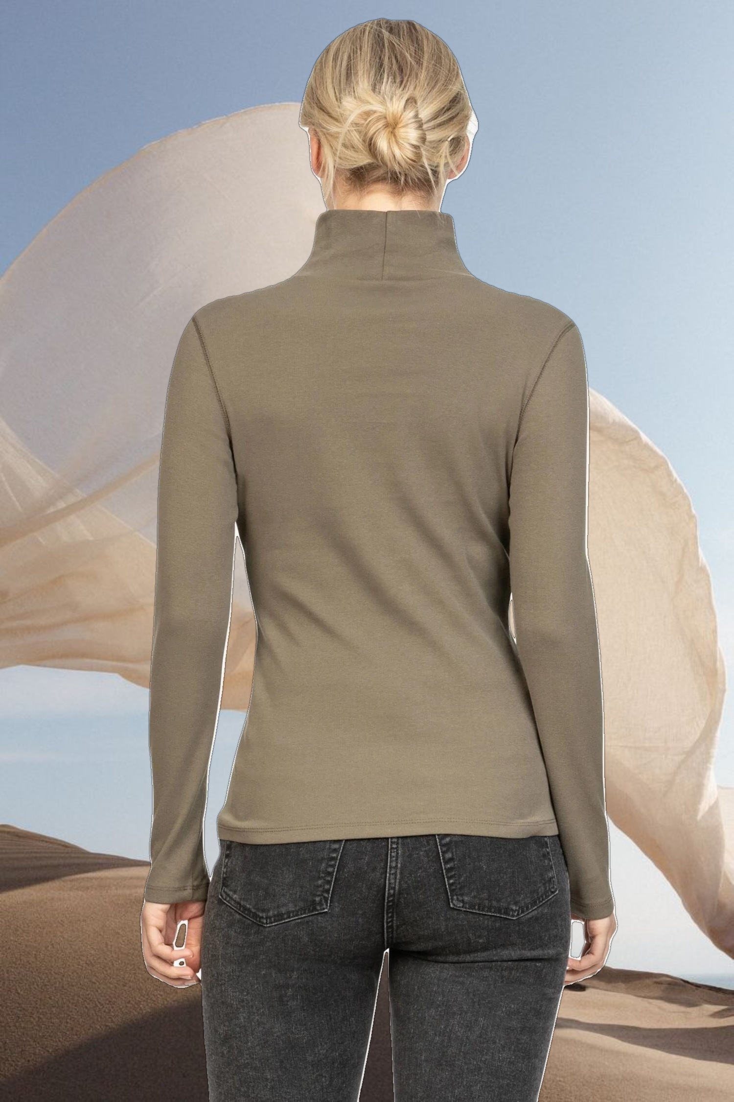 Long Sleeve Turtleneck Tee