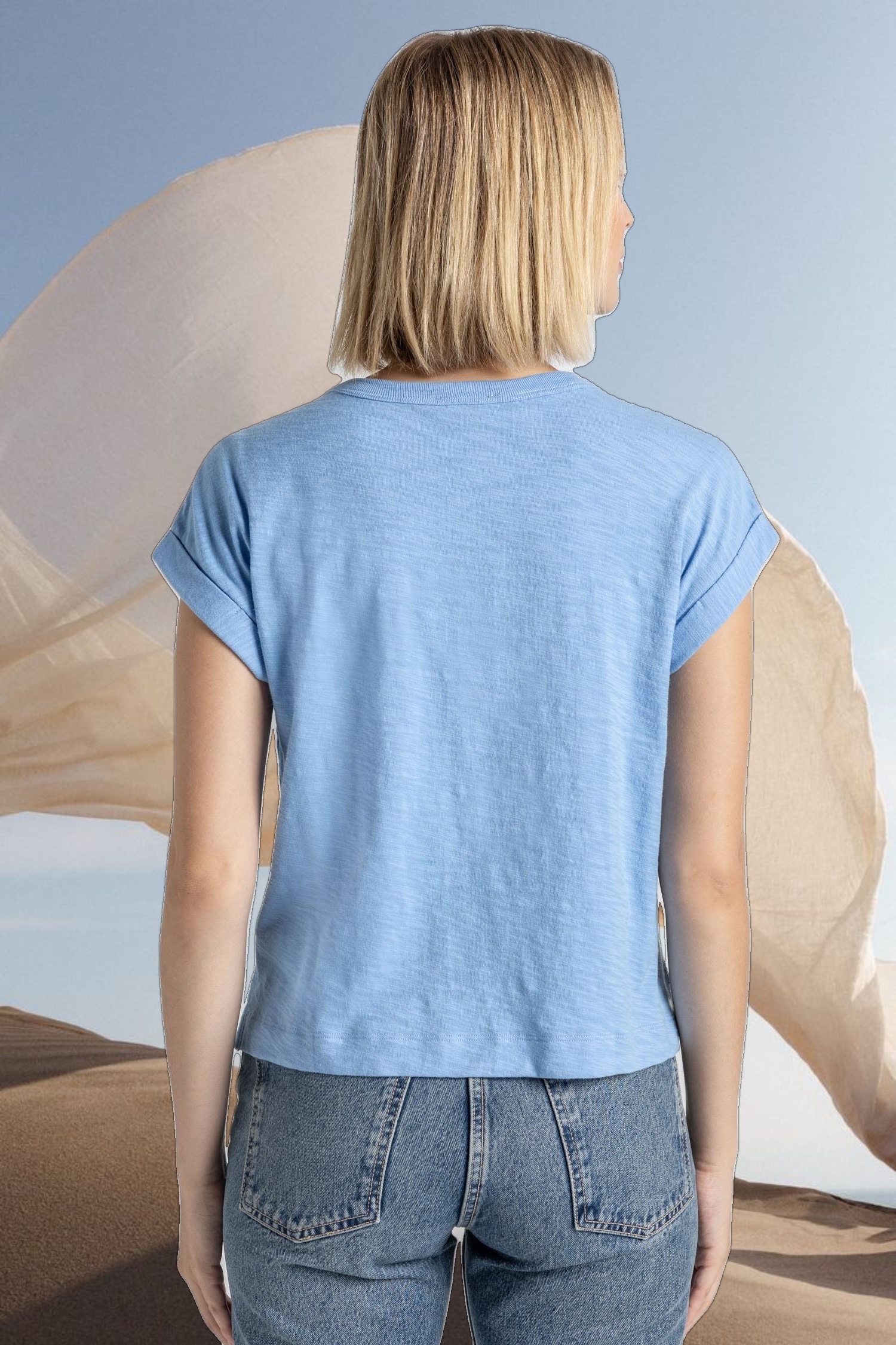 Sleeveless Boxy Crewneck