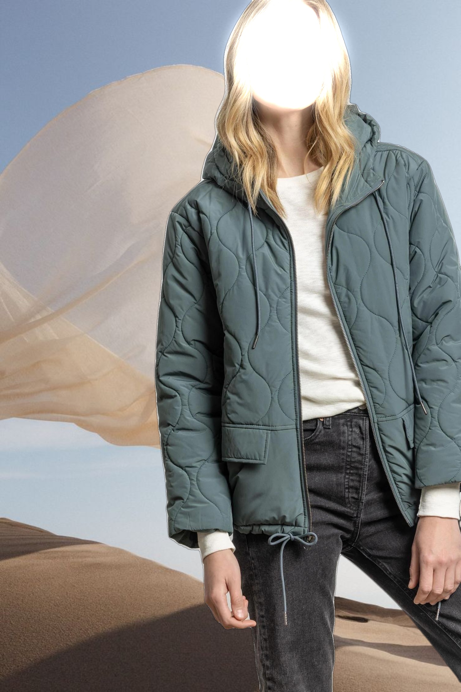 Nylon Quilted Jacket