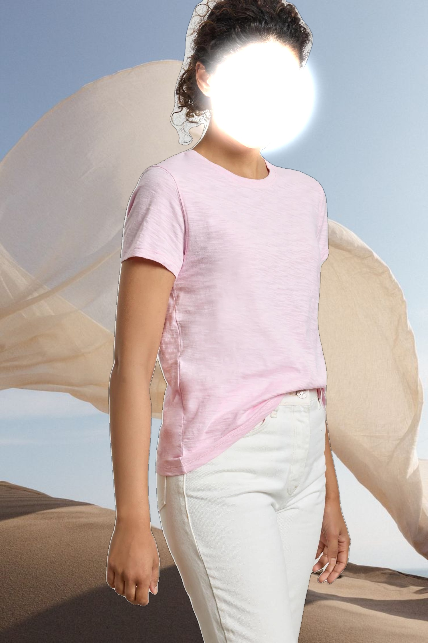 Short Sleeve Back Seam Crewneck