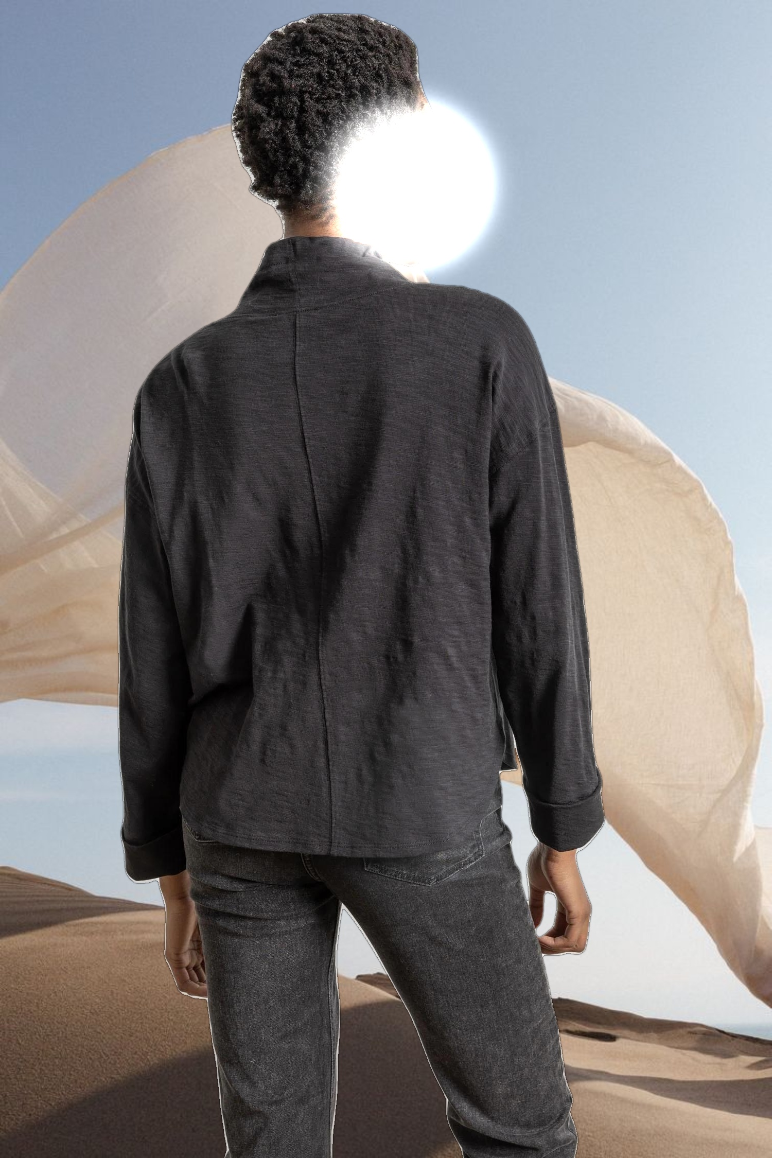 Drawstring Neck Pullover