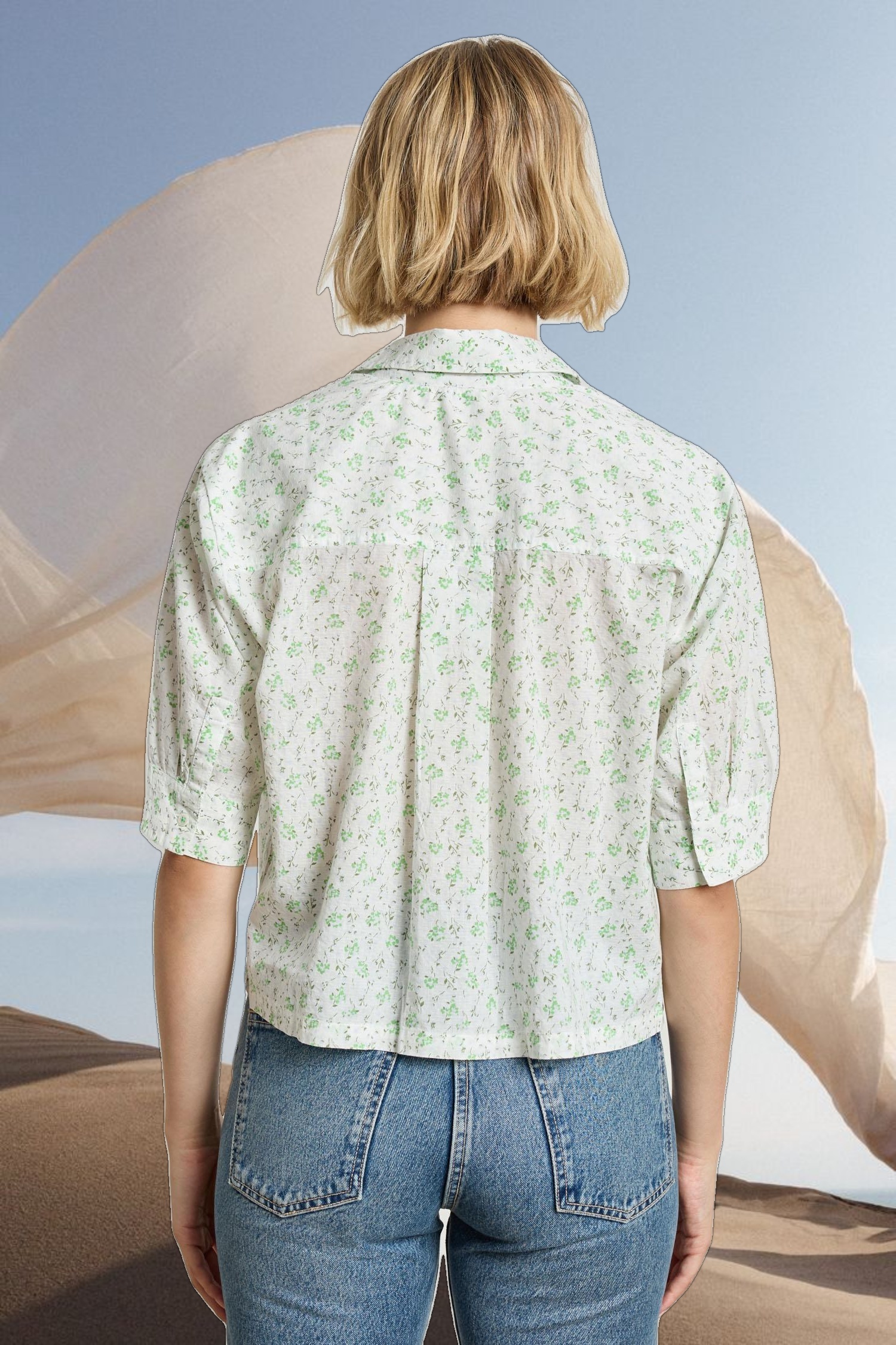 Easy Sleeve Button Down