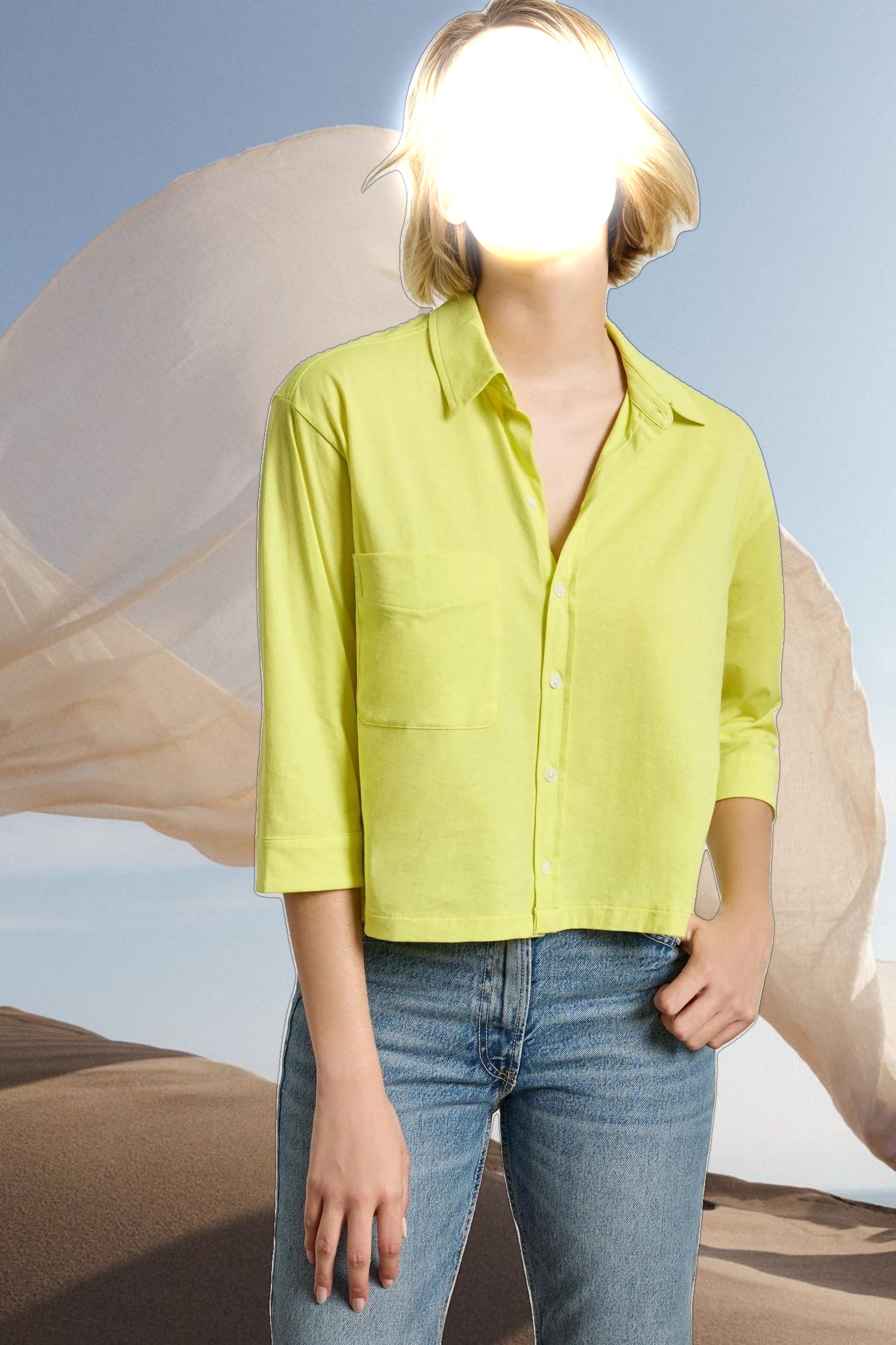 Easy Button Down Tee