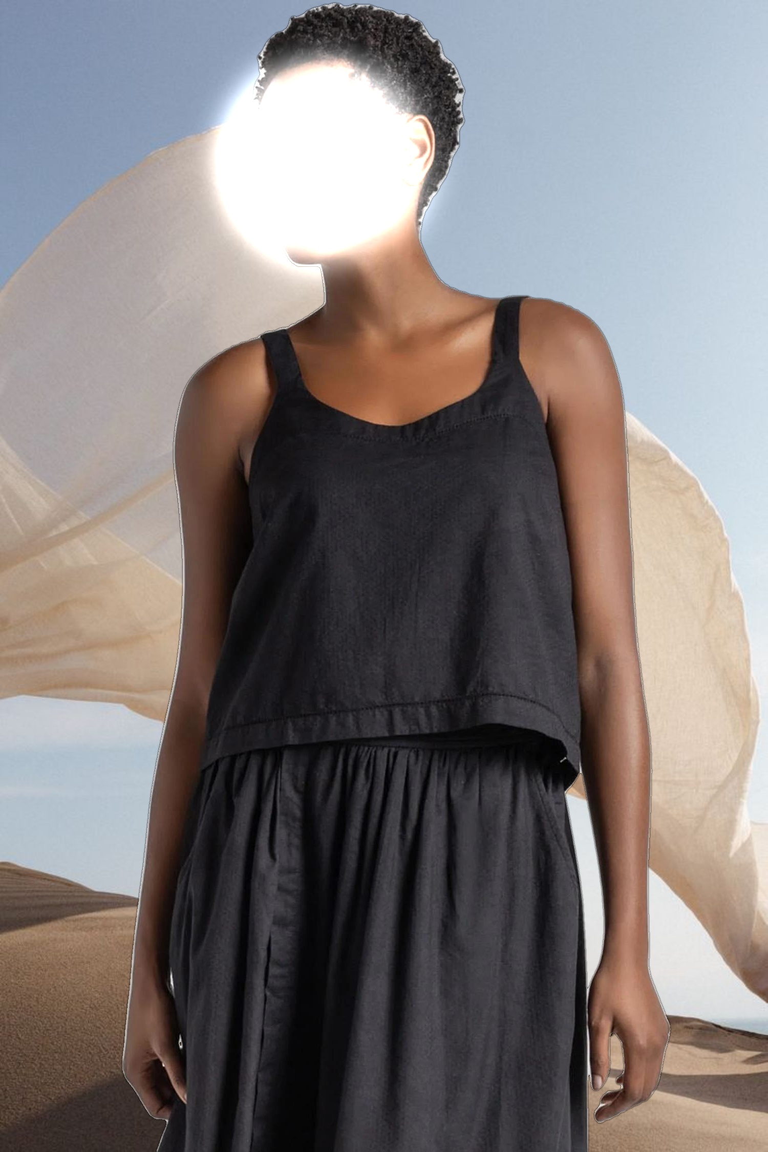 Button Back Tank
