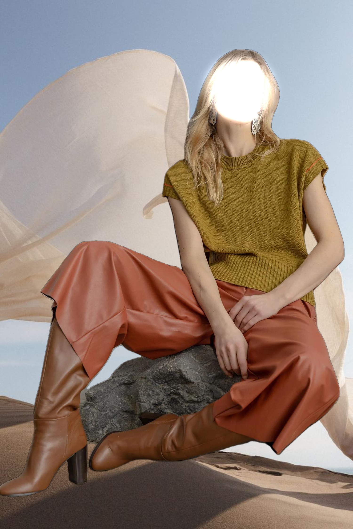 Wedge Pullover Sweater