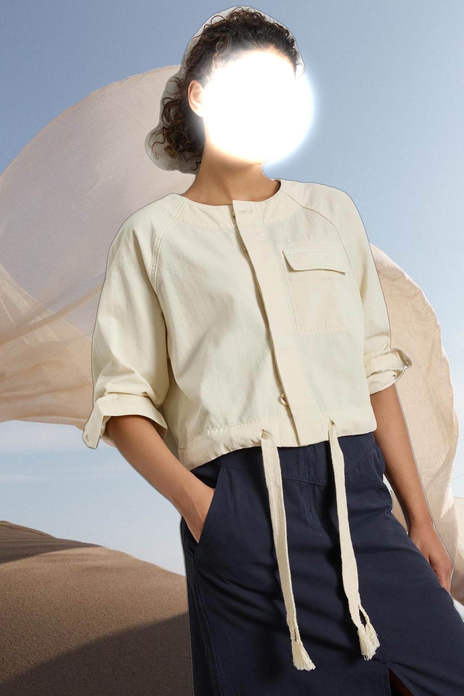 Drawstring Waist Jacket