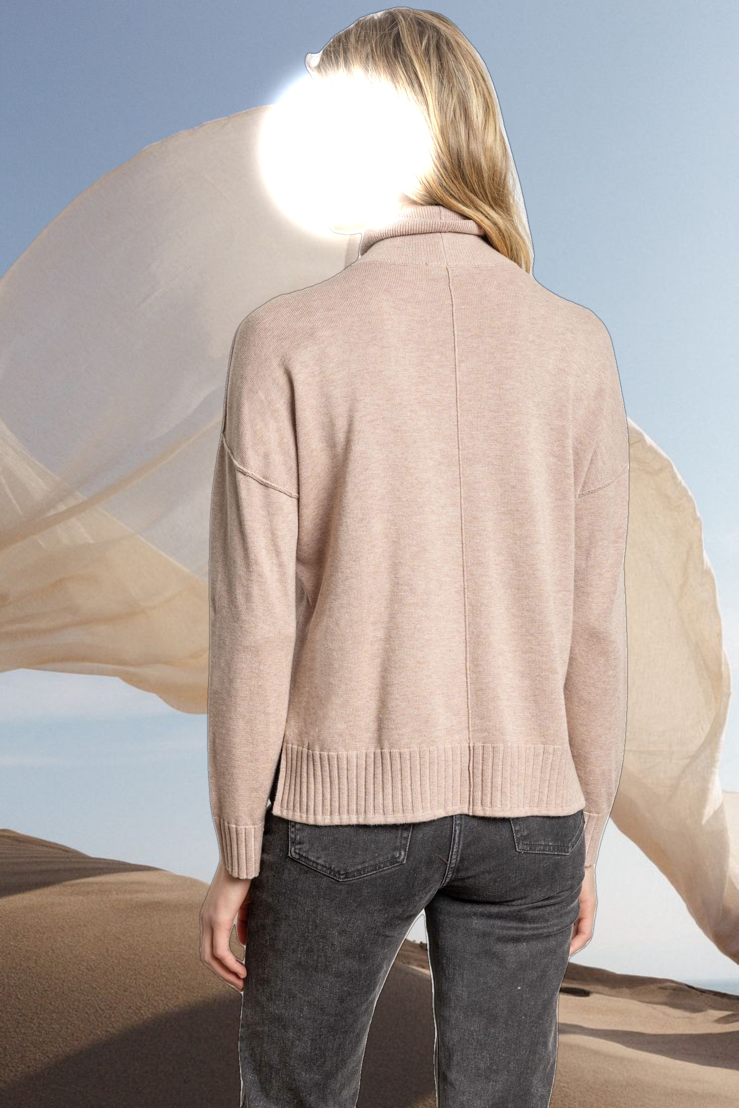 Relaxed Turtleneck Sweater