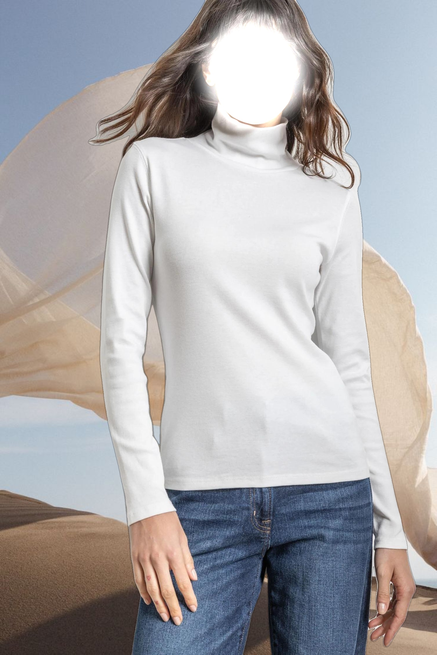 Long Sleeve Turtleneck Tee