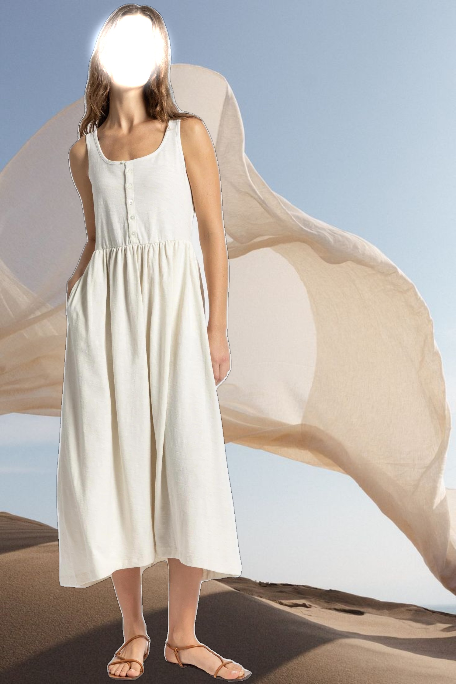 Hi-Low Maxi Tank Dress