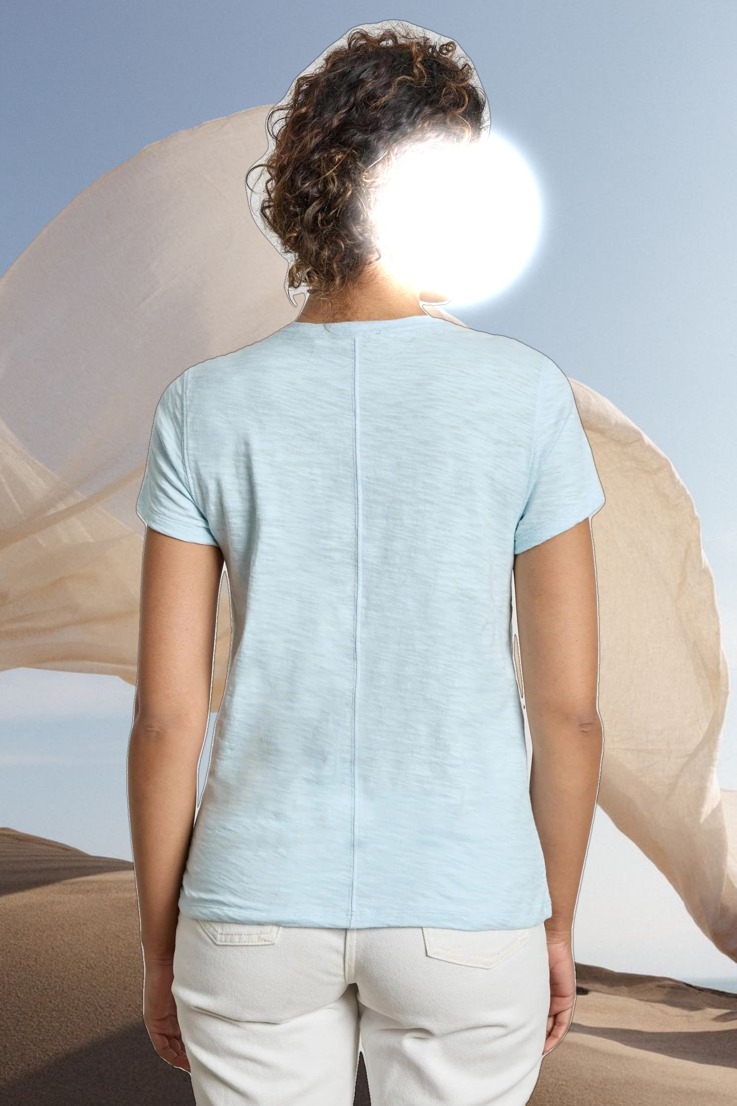 Short Sleeve Back Seam Crewneck