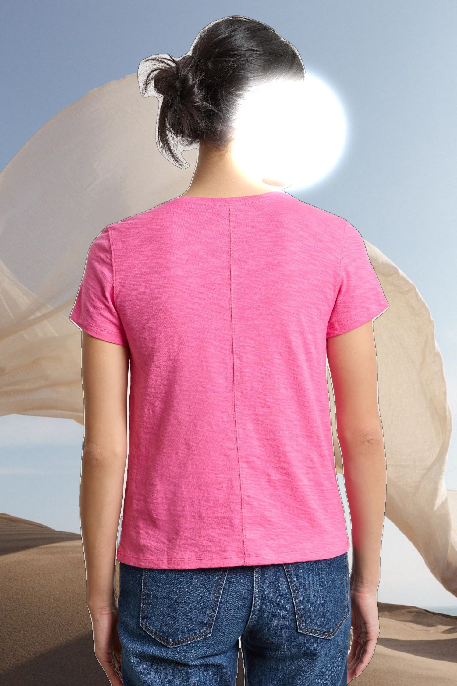 Short Sleeve Back Seam Crewneck