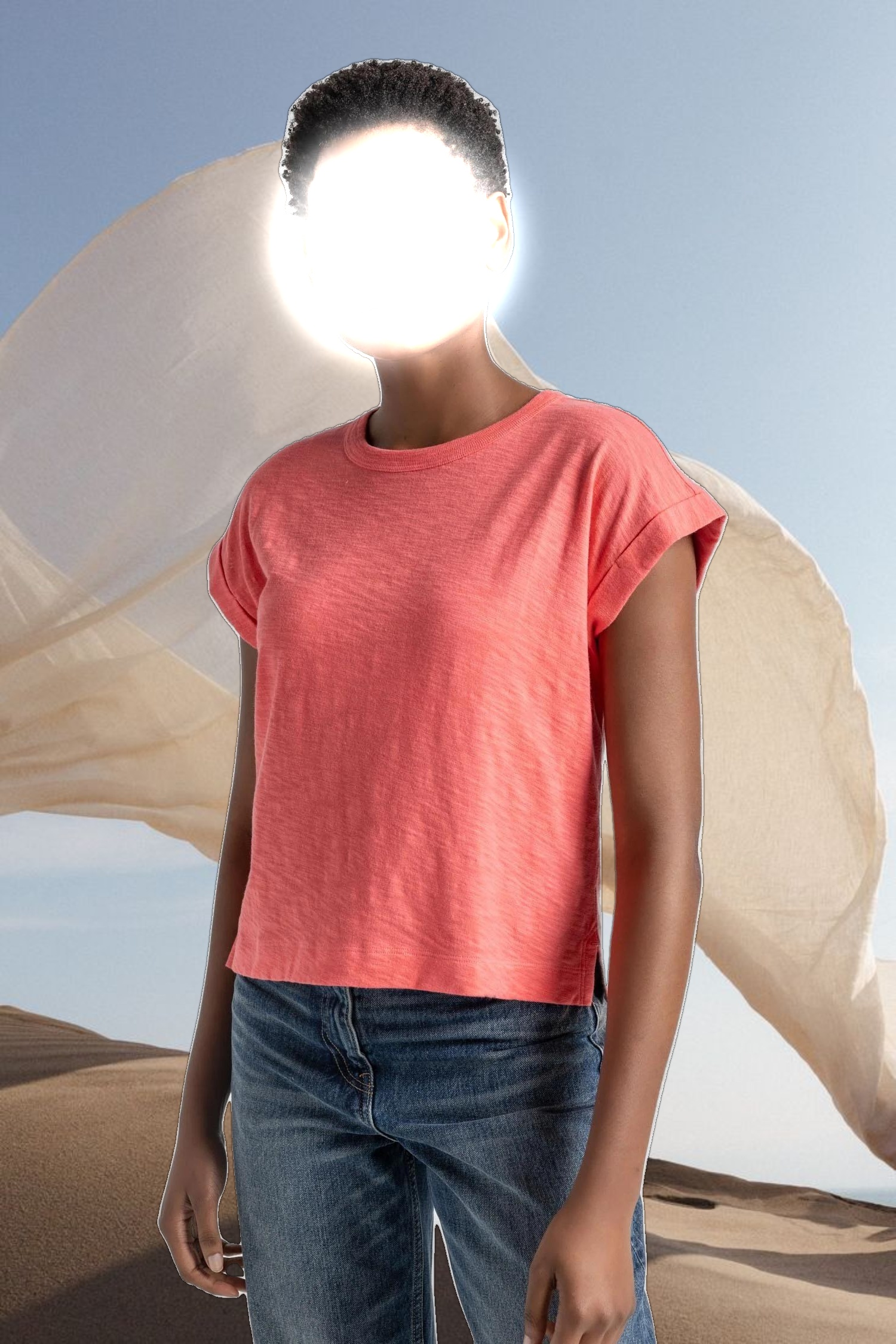 Sleeveless Boxy Crewneck