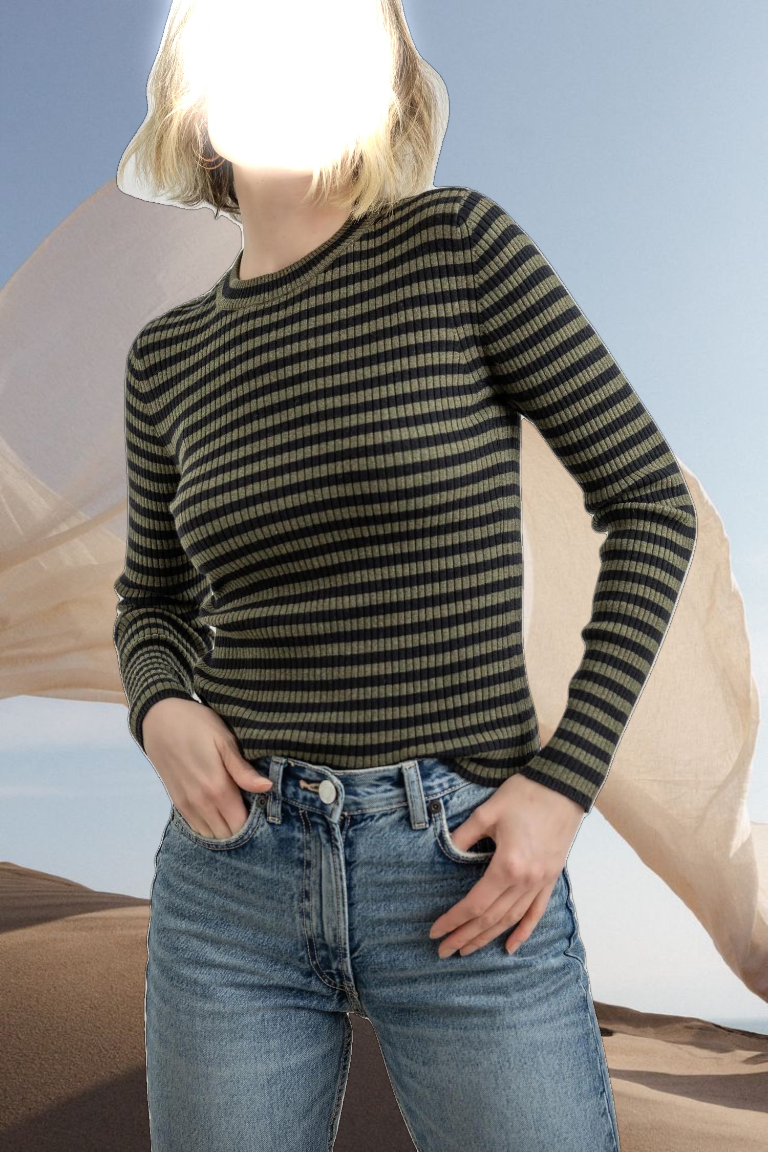 Striped Crewneck Sweater