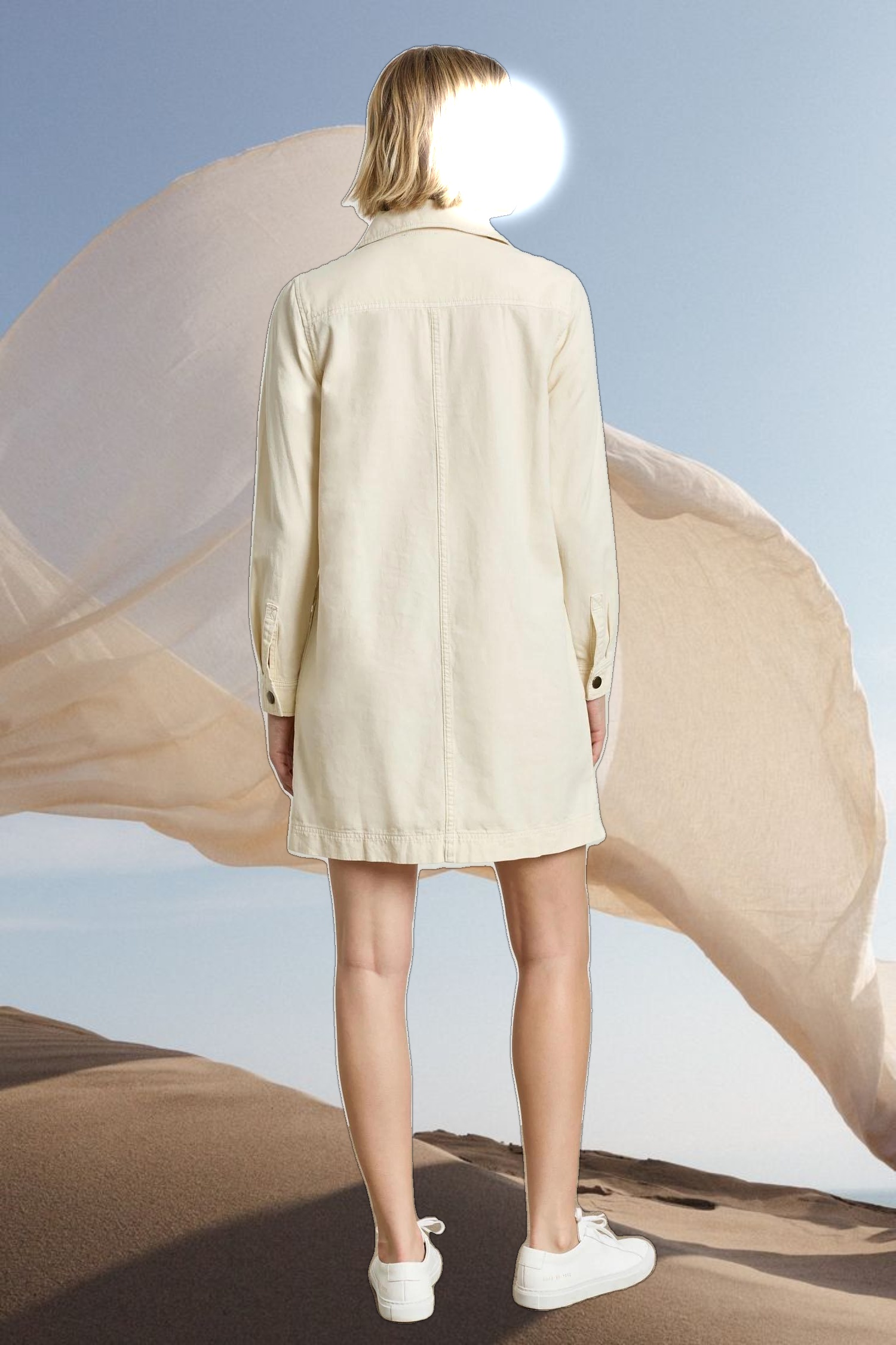 Split Neck Collared Dress