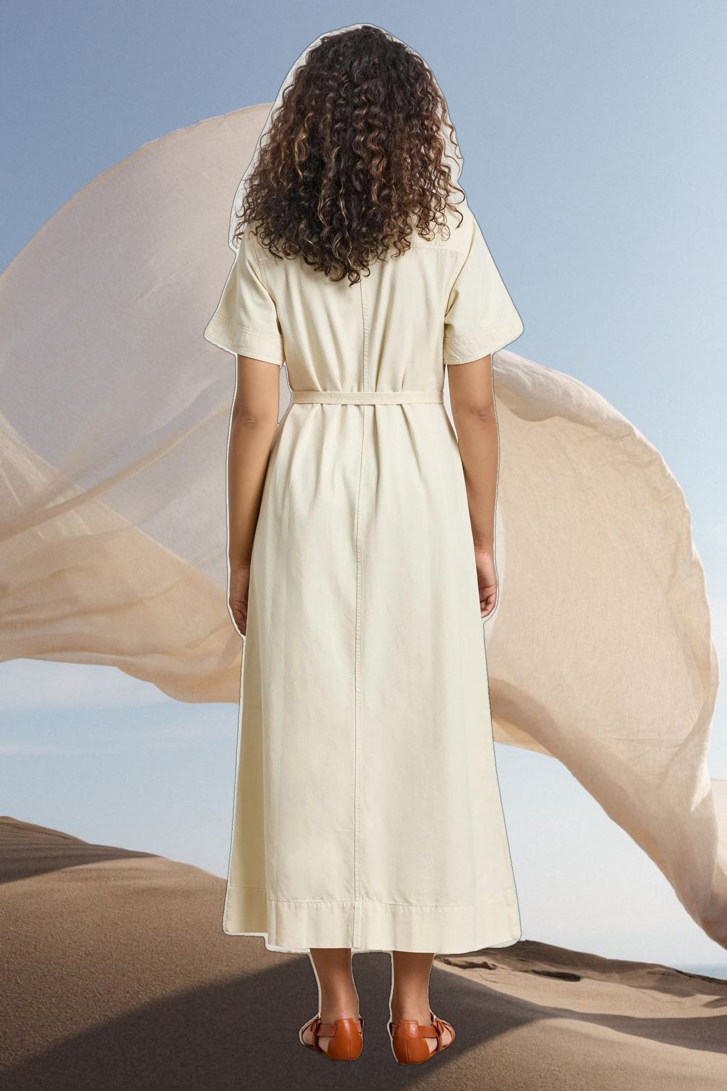 Short Sleeve Maxi Shirt Dress