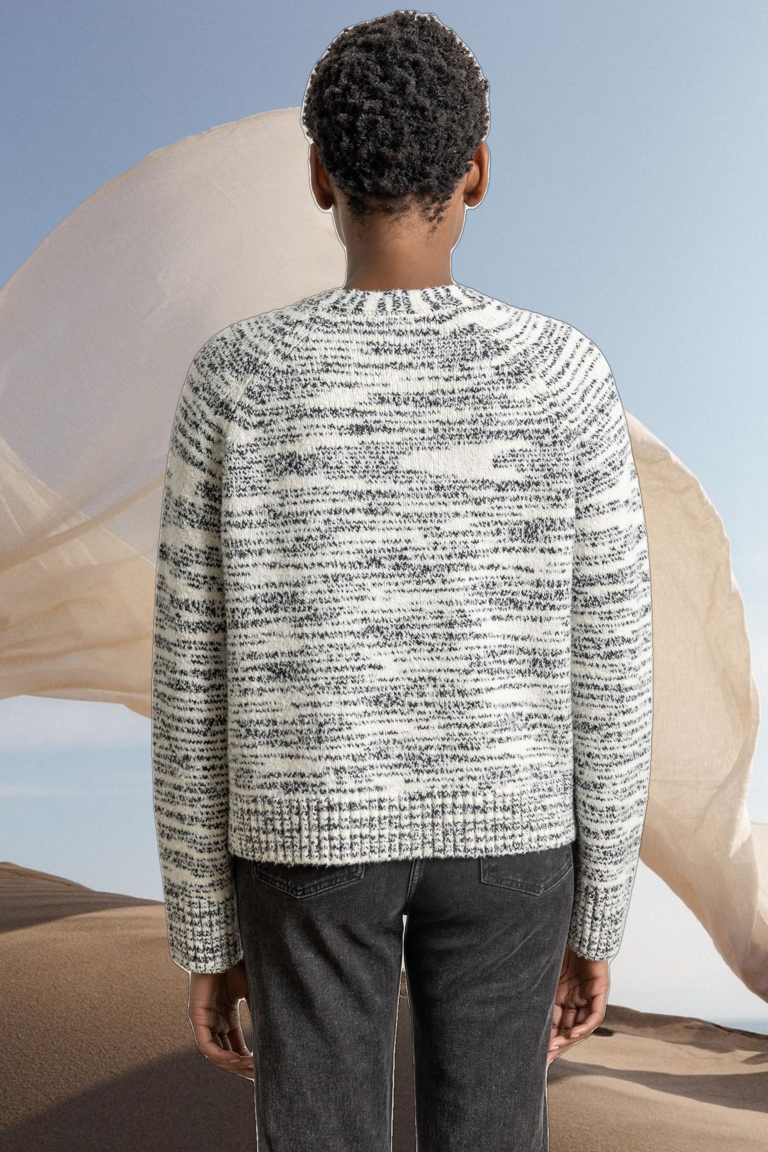 V-Neck Cardigan Sweater