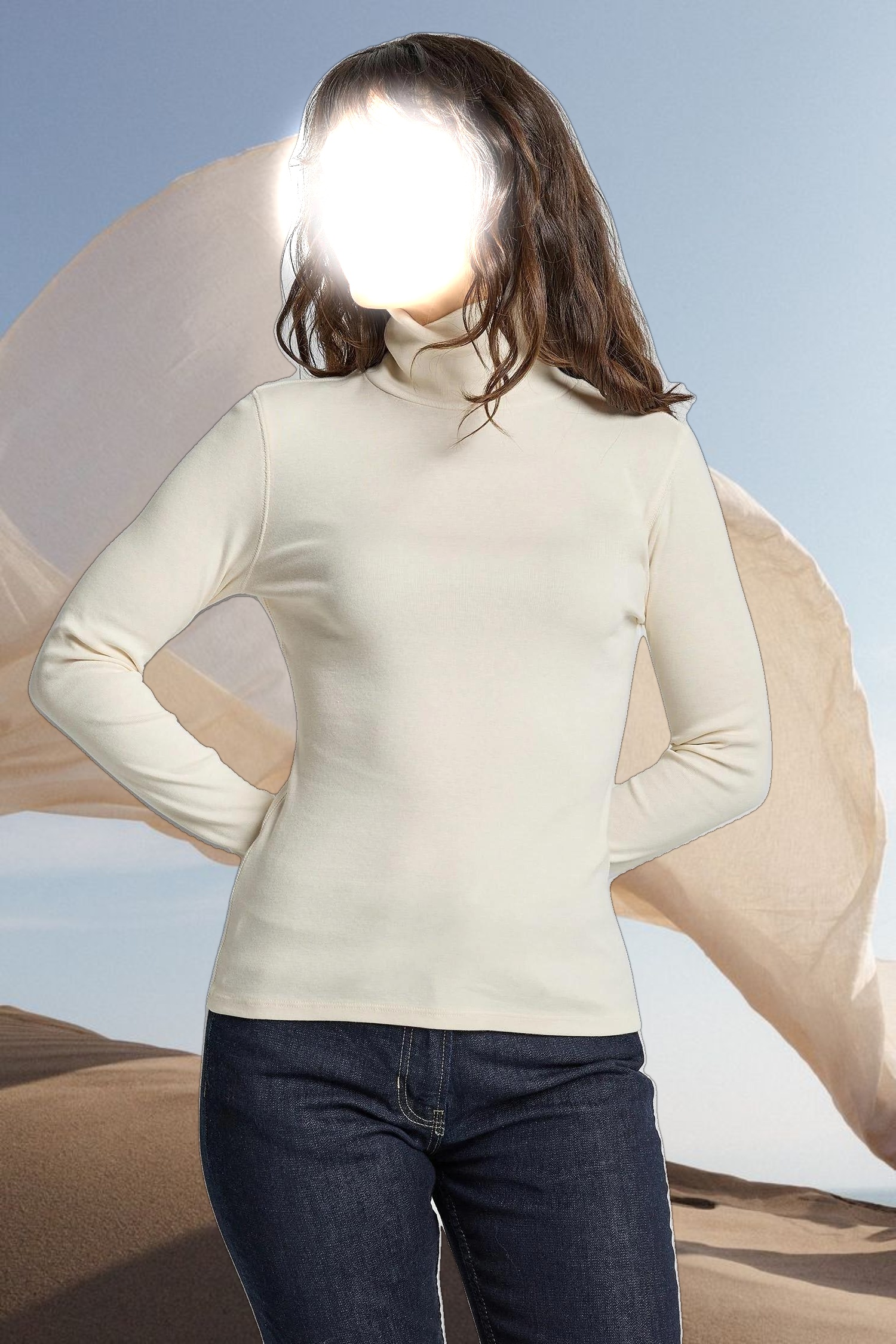 Long Sleeve Turtleneck Tee