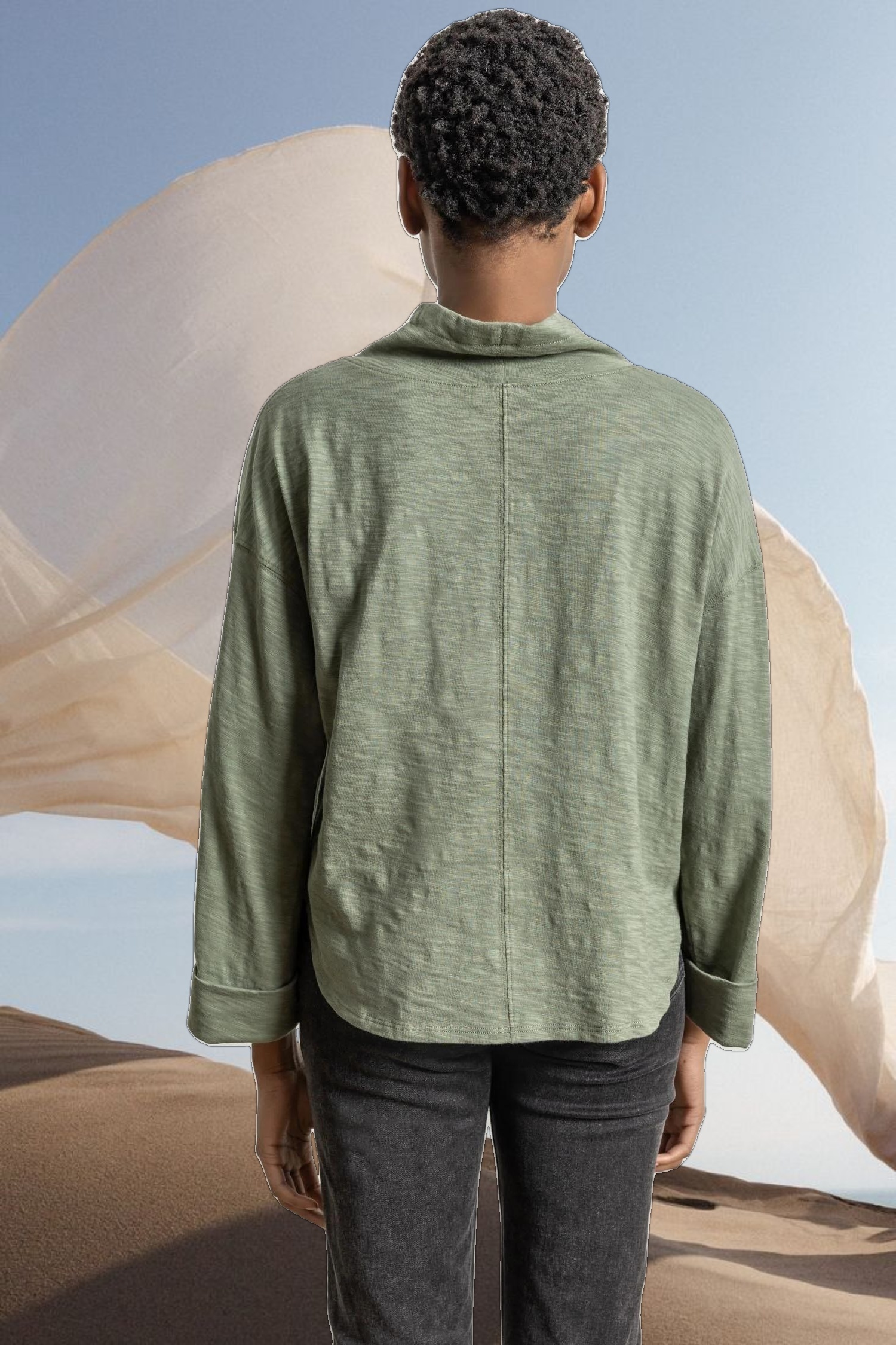 Drawstring Neck Pullover