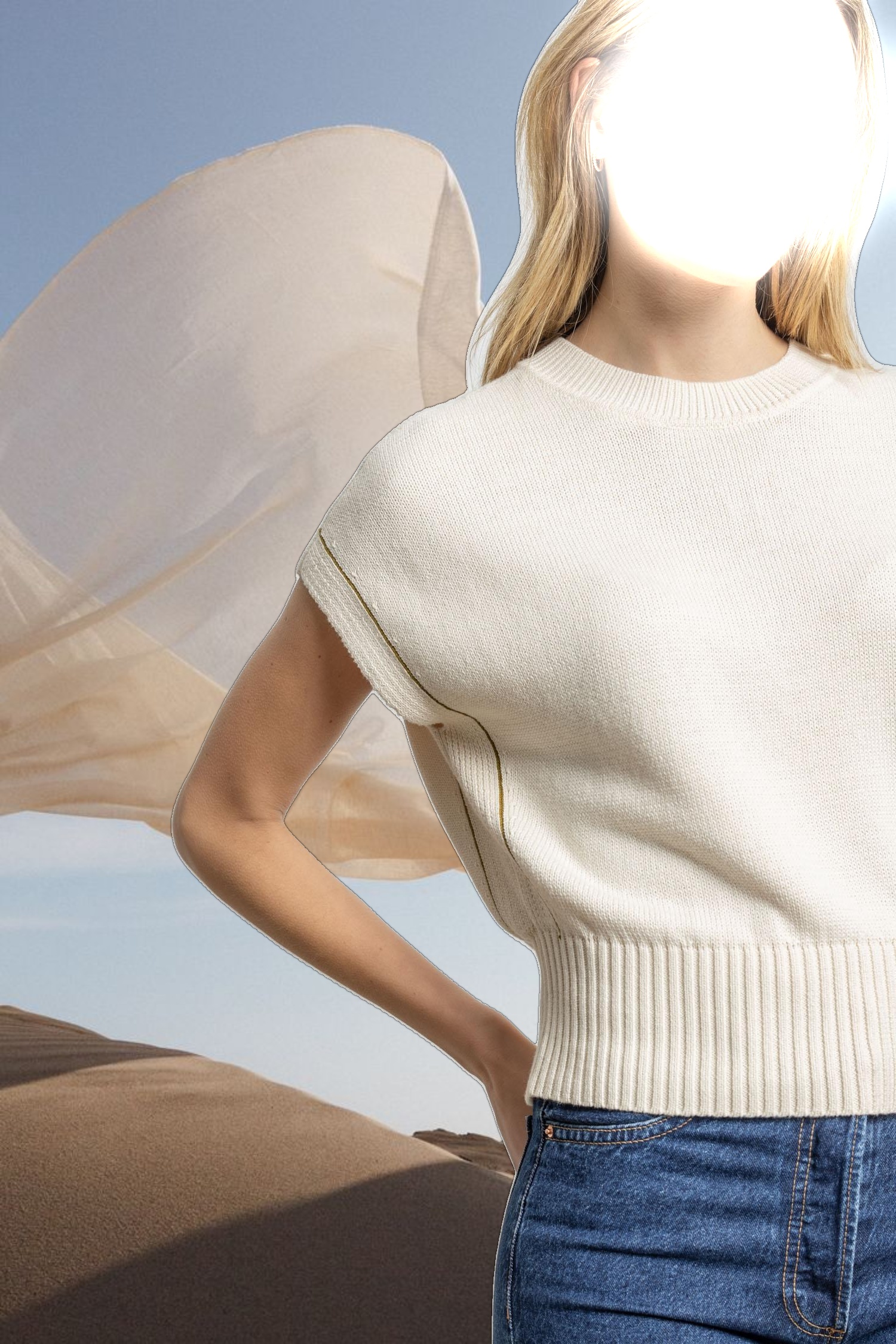 Wedge Pullover Sweater