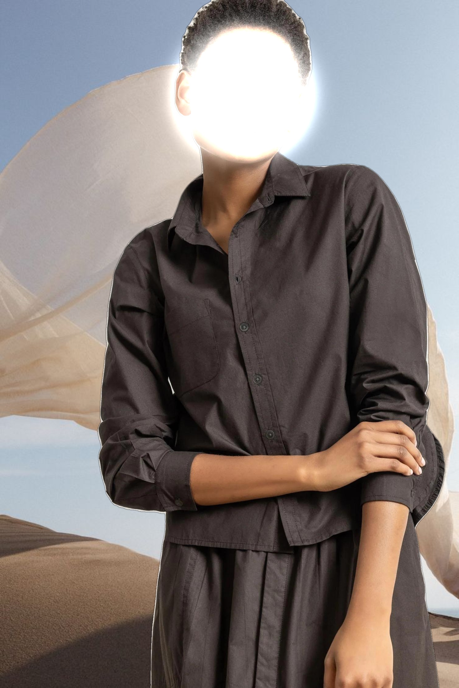 Easy Poplin Button Down