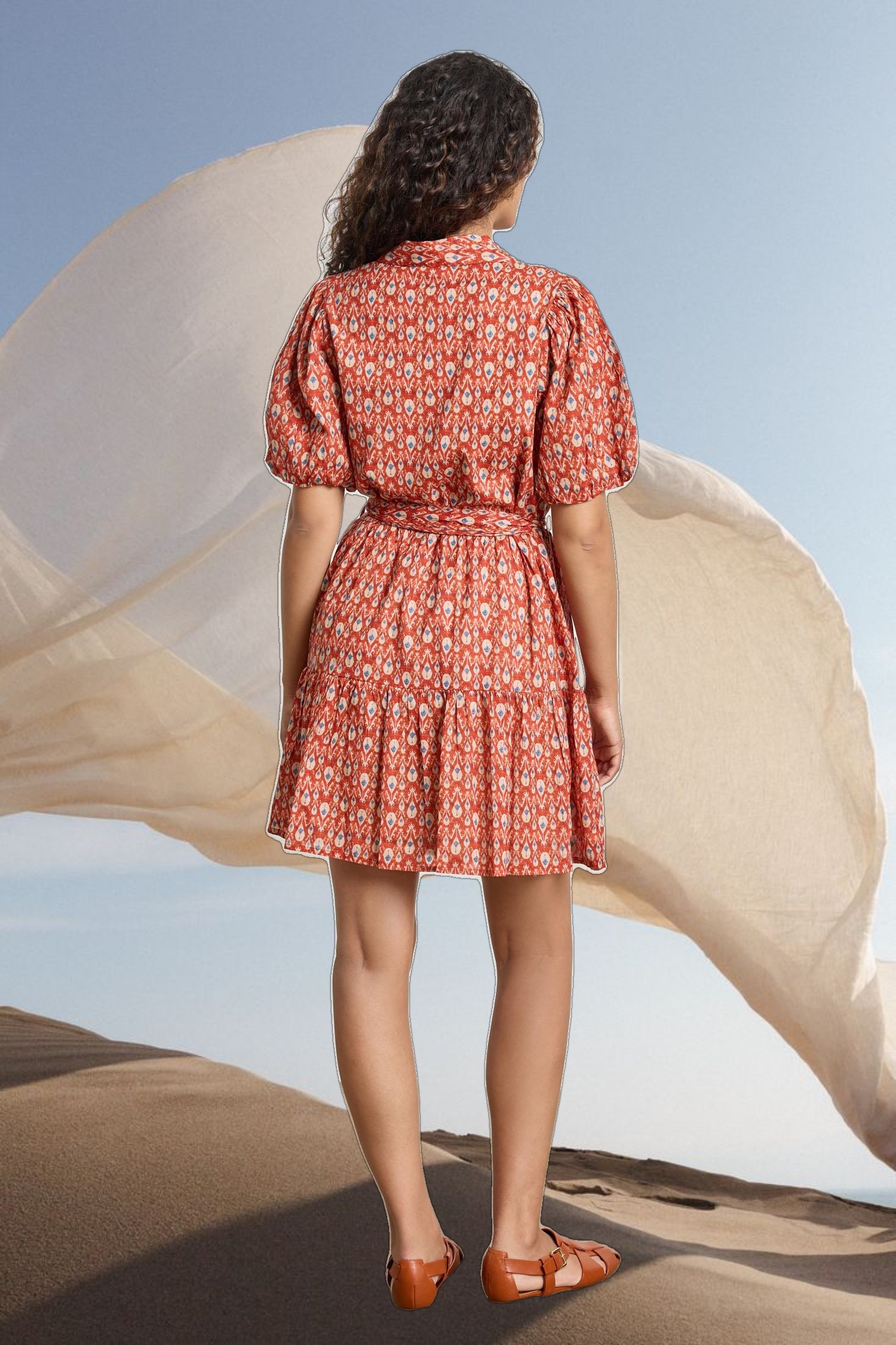 Short Sleeve Tiered Peplum Dress