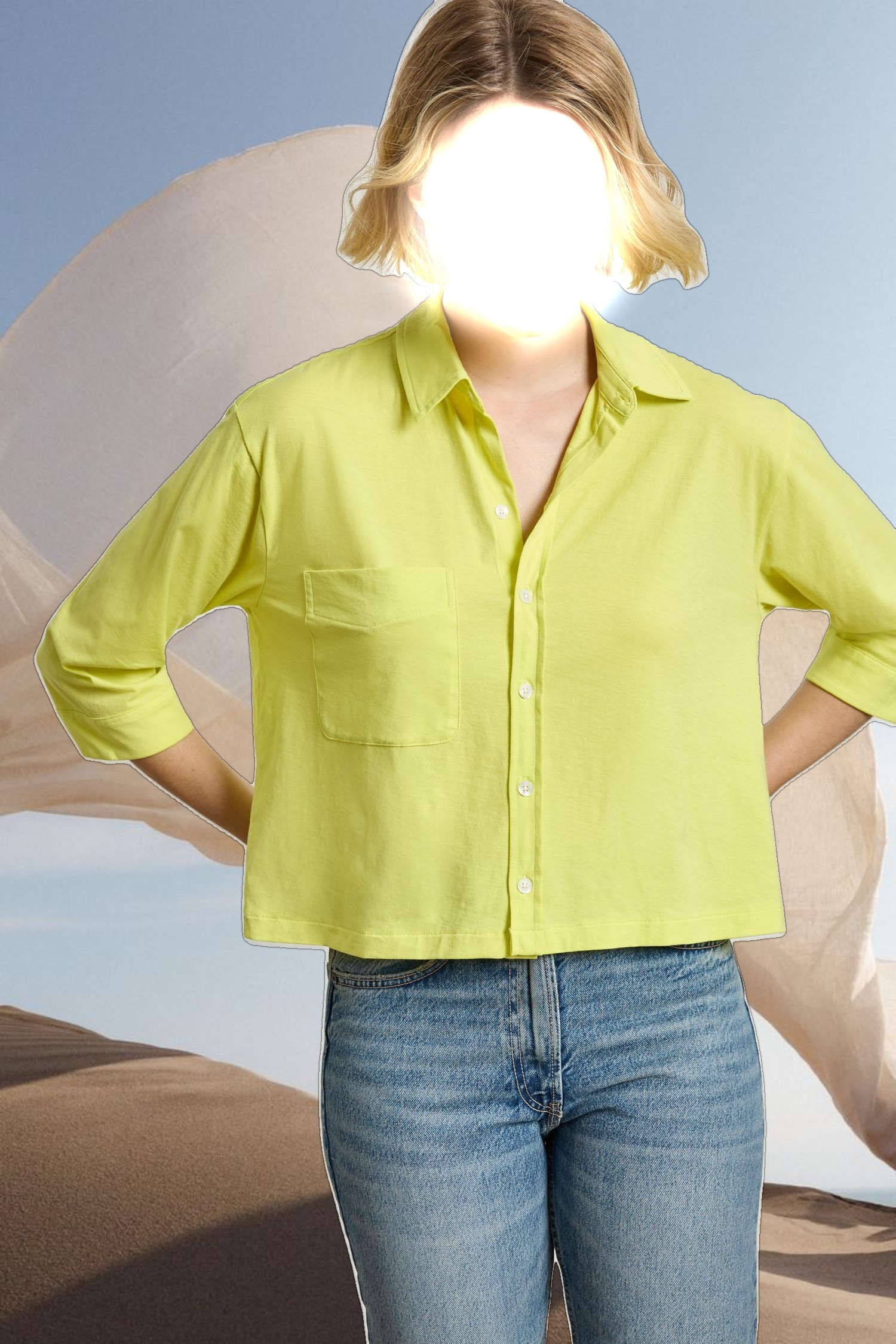 Easy Button Down Tee