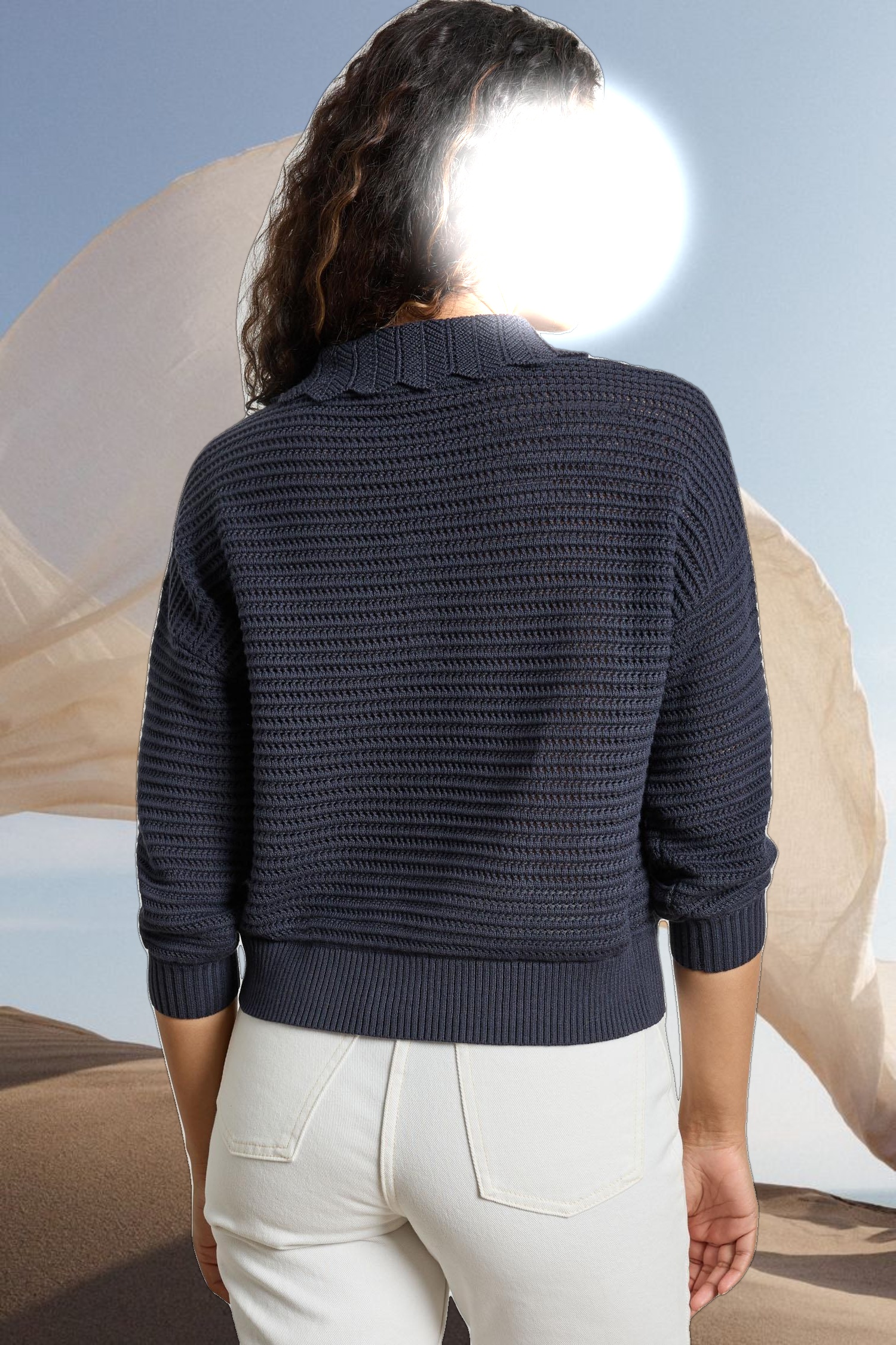 Scalloped Collar Sweater