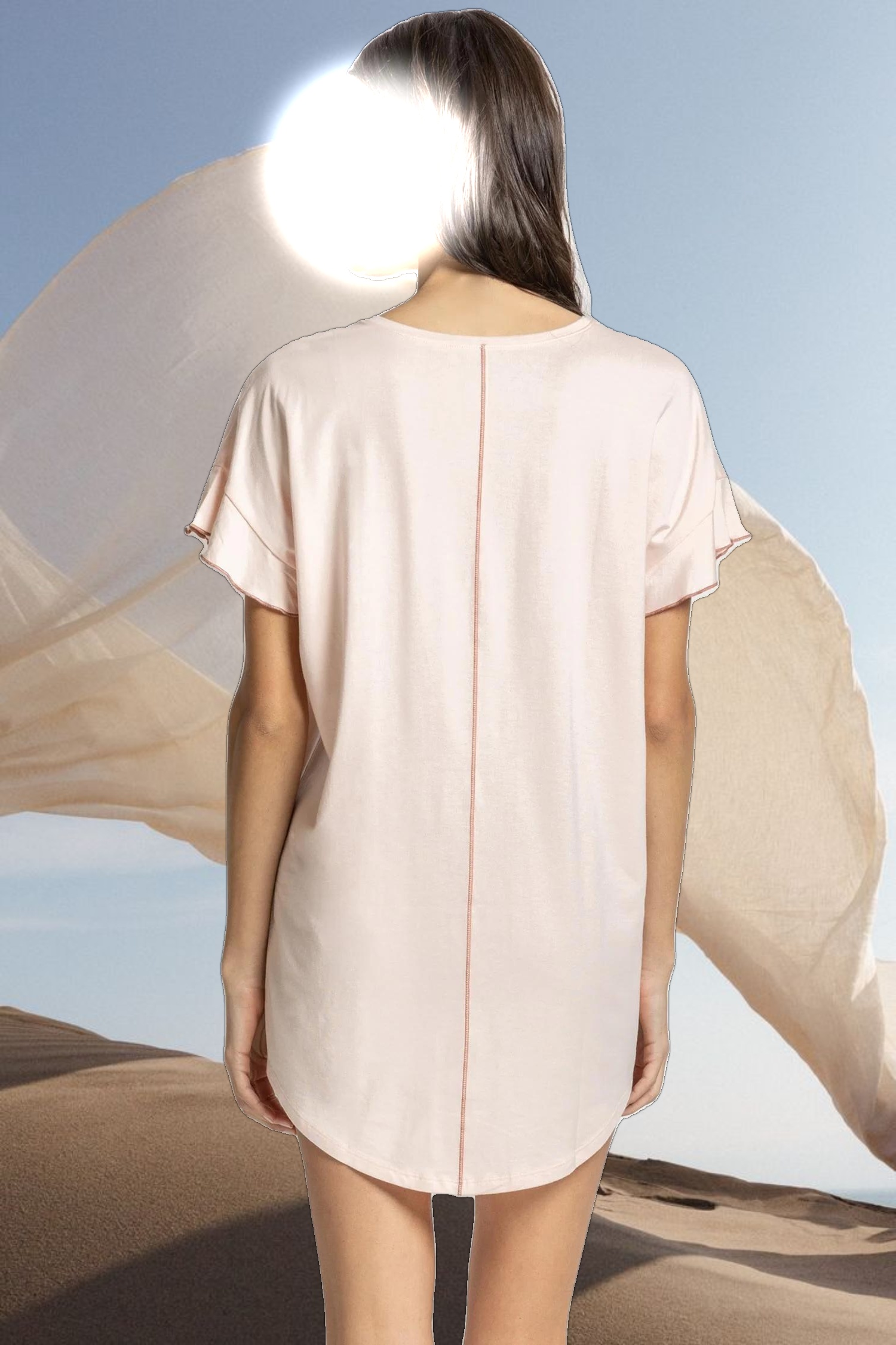 Flutter Sleeve Sleep Dress