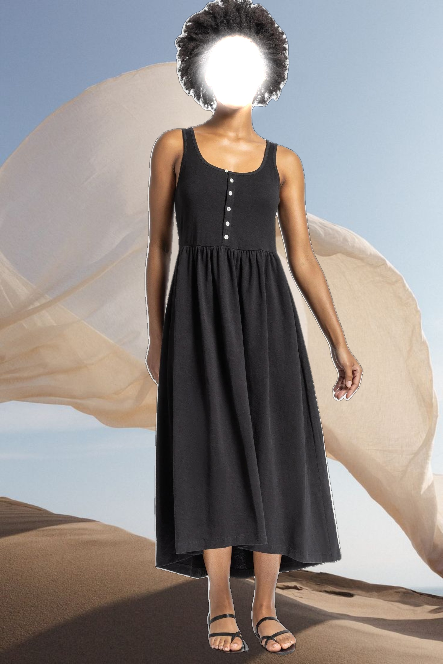 Hi-Low Maxi Tank Dress