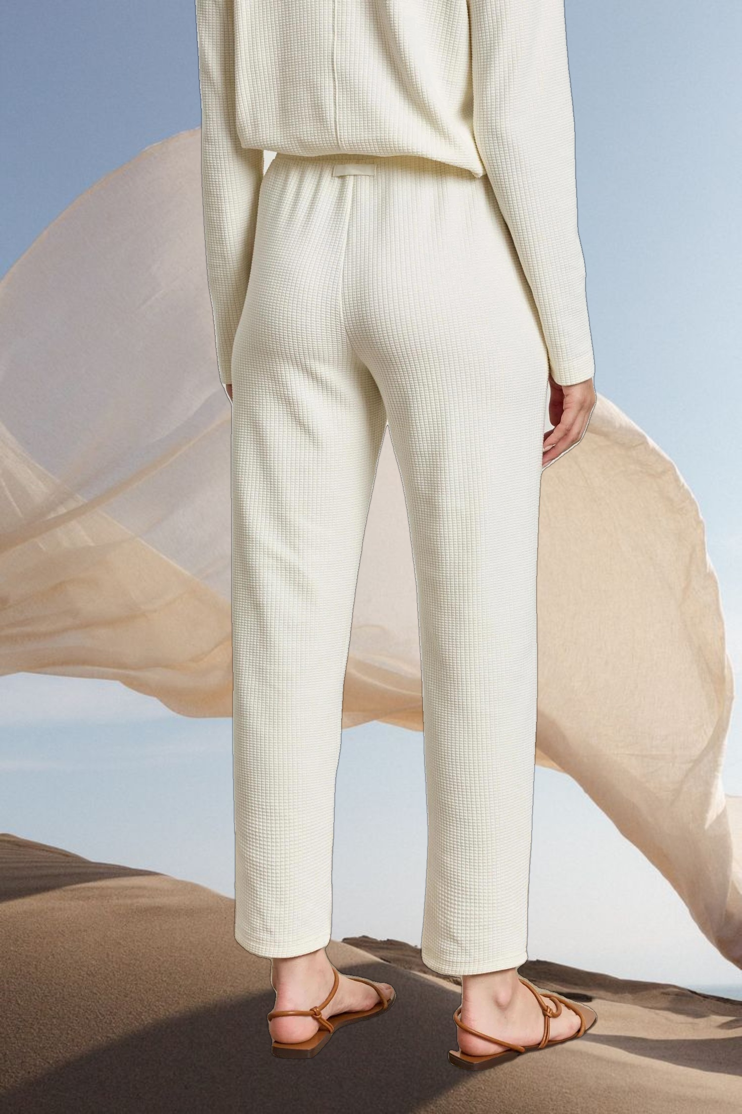 Drawcord Waffle Pant