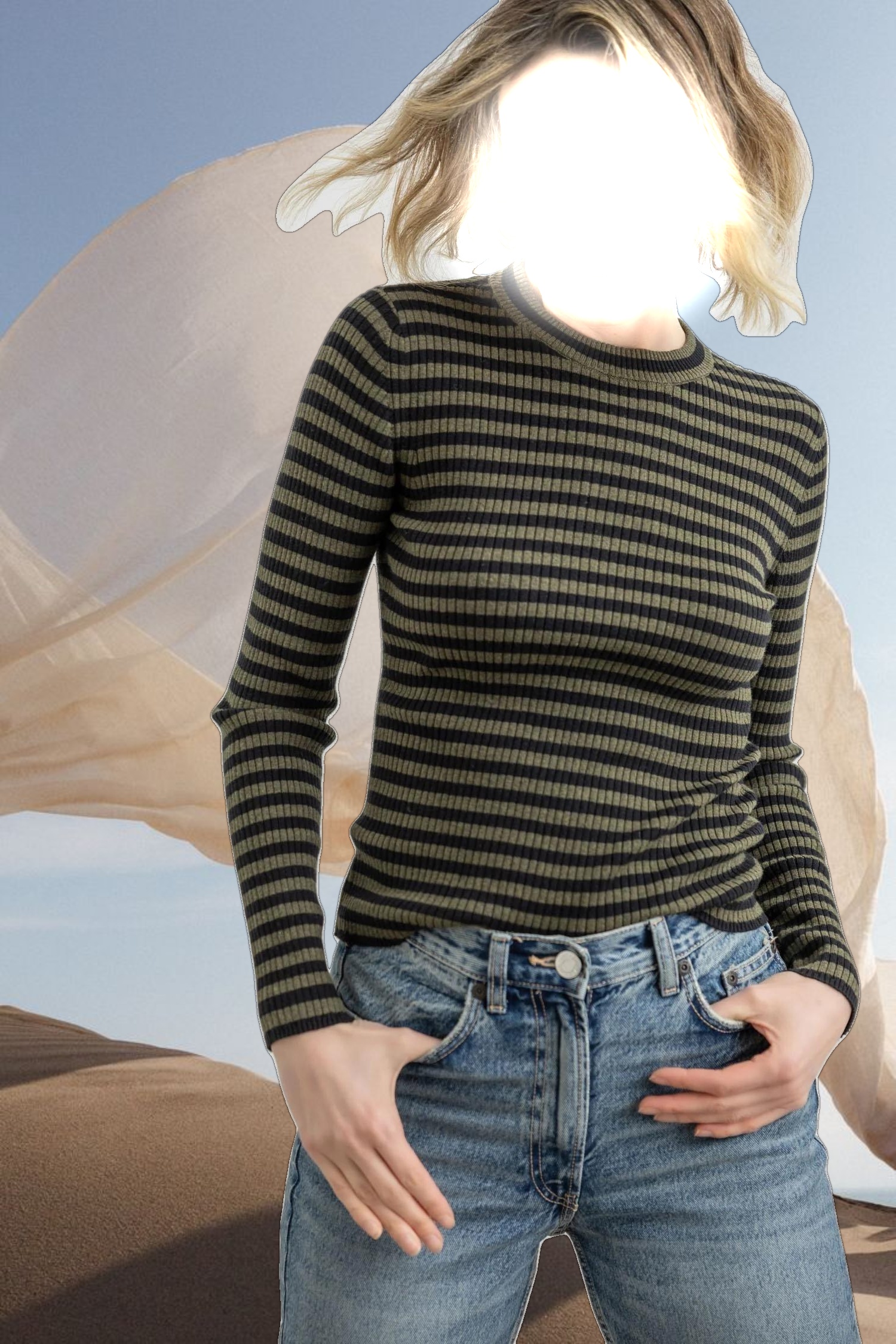 Striped Crewneck Sweater