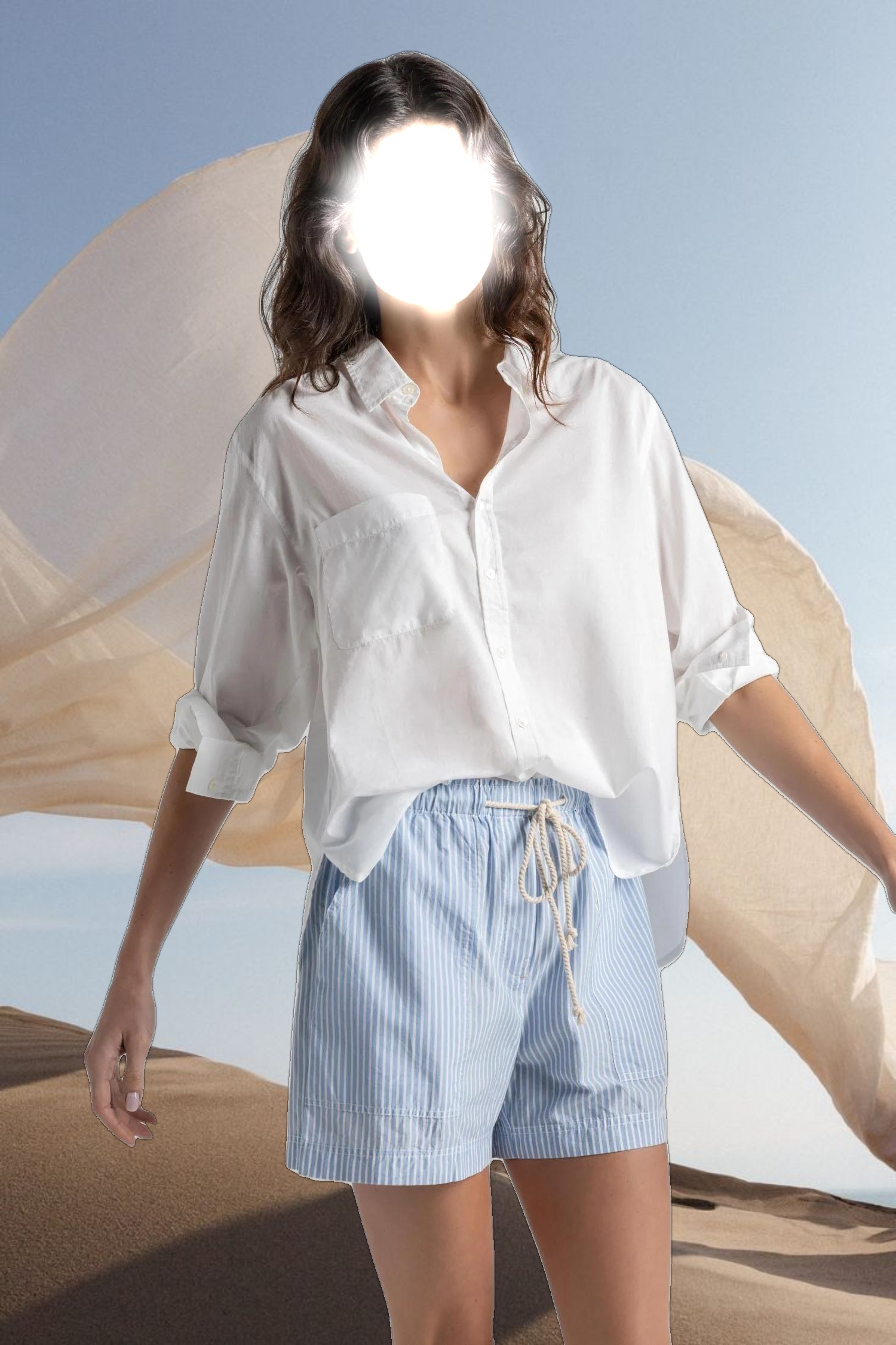 Relaxed Long Sleeve Button Down