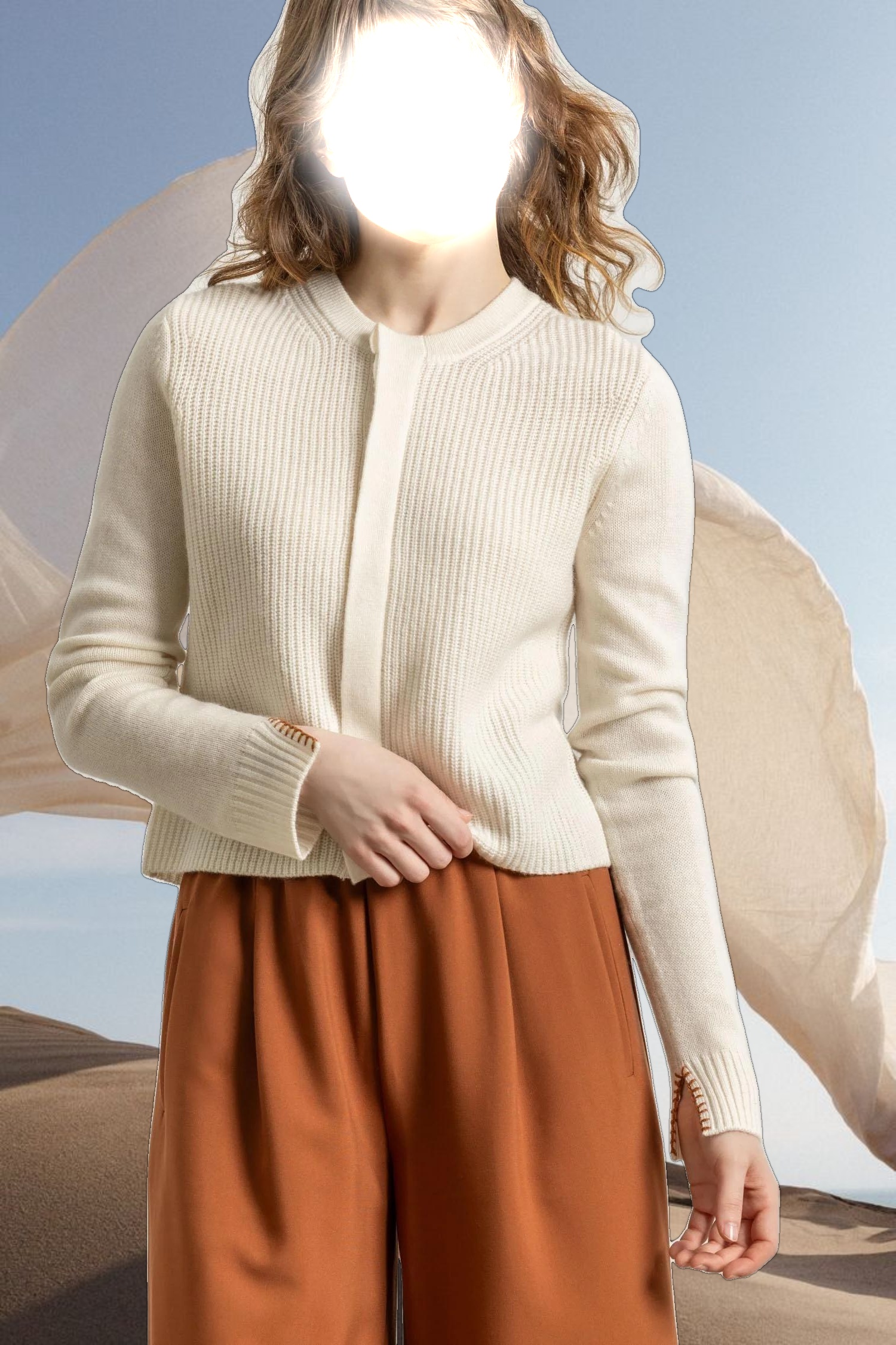 Ribbed Cardigan Sweater