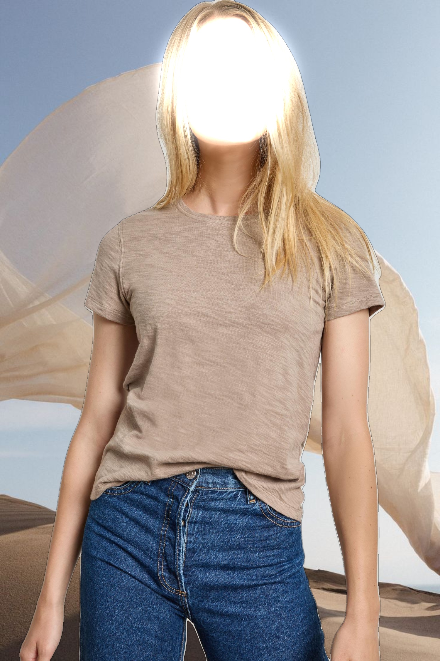 Short Sleeve Back Seam Crewneck