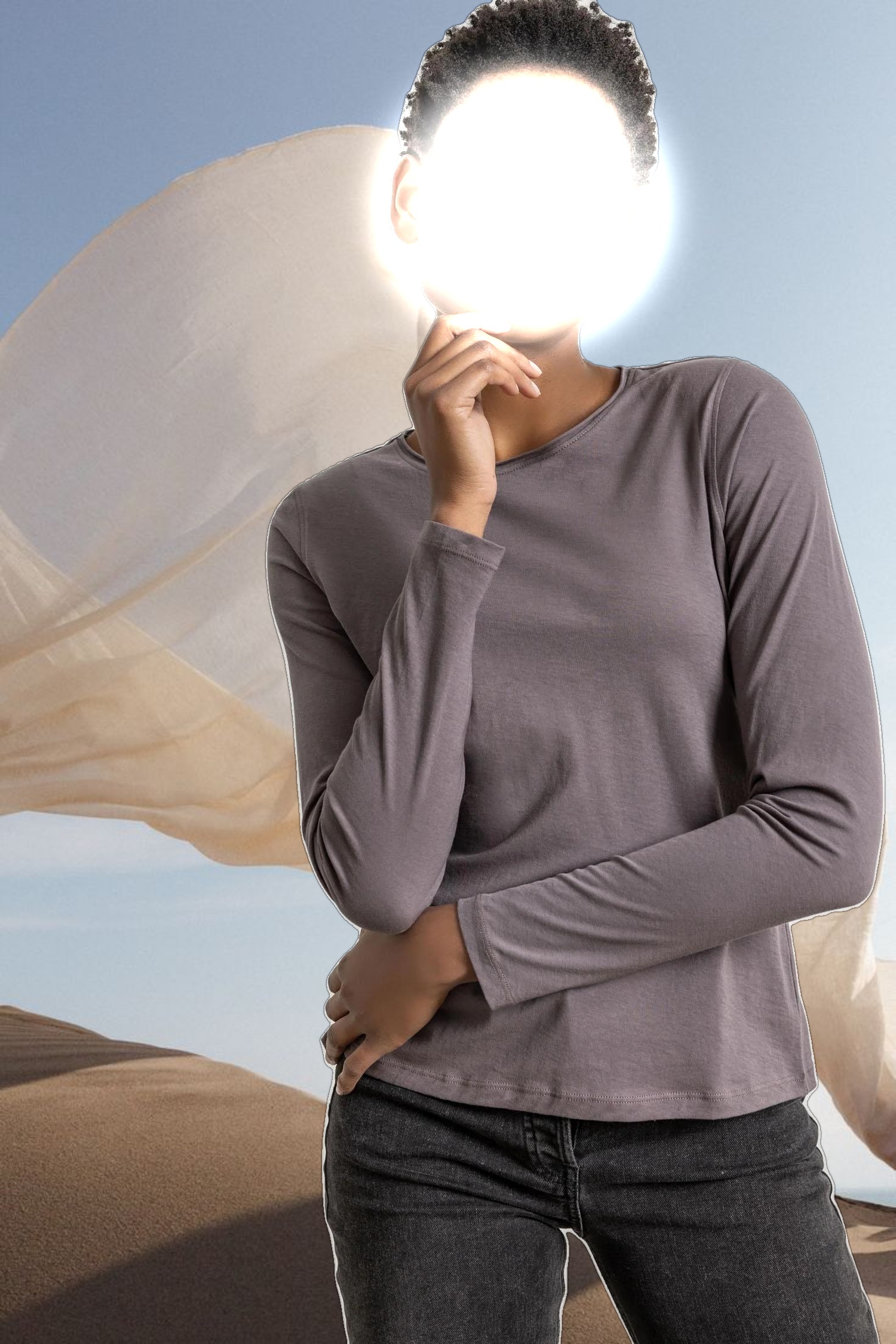 Long Sleeve V-Neck Henley