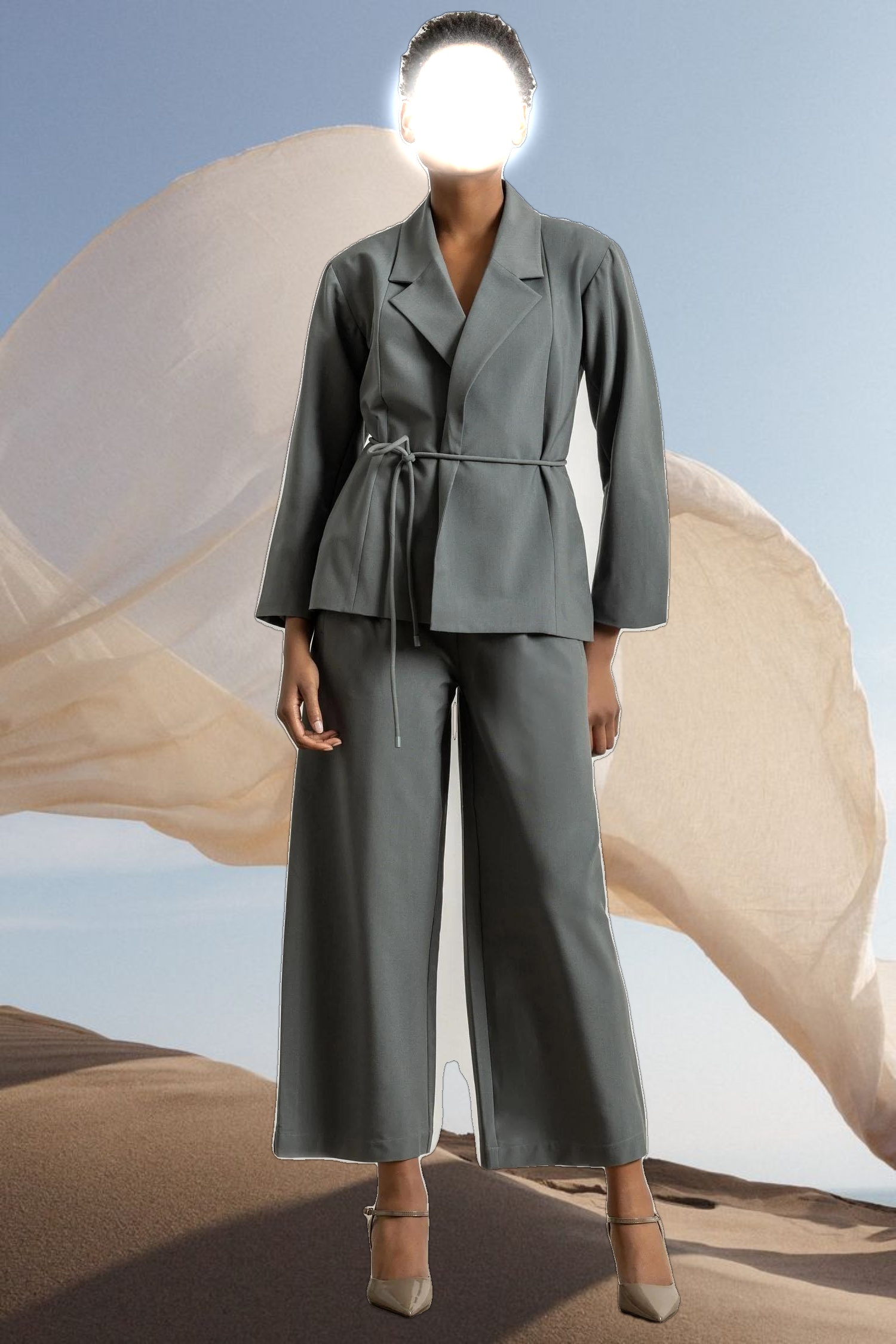 Wide Leg Pull On Pant