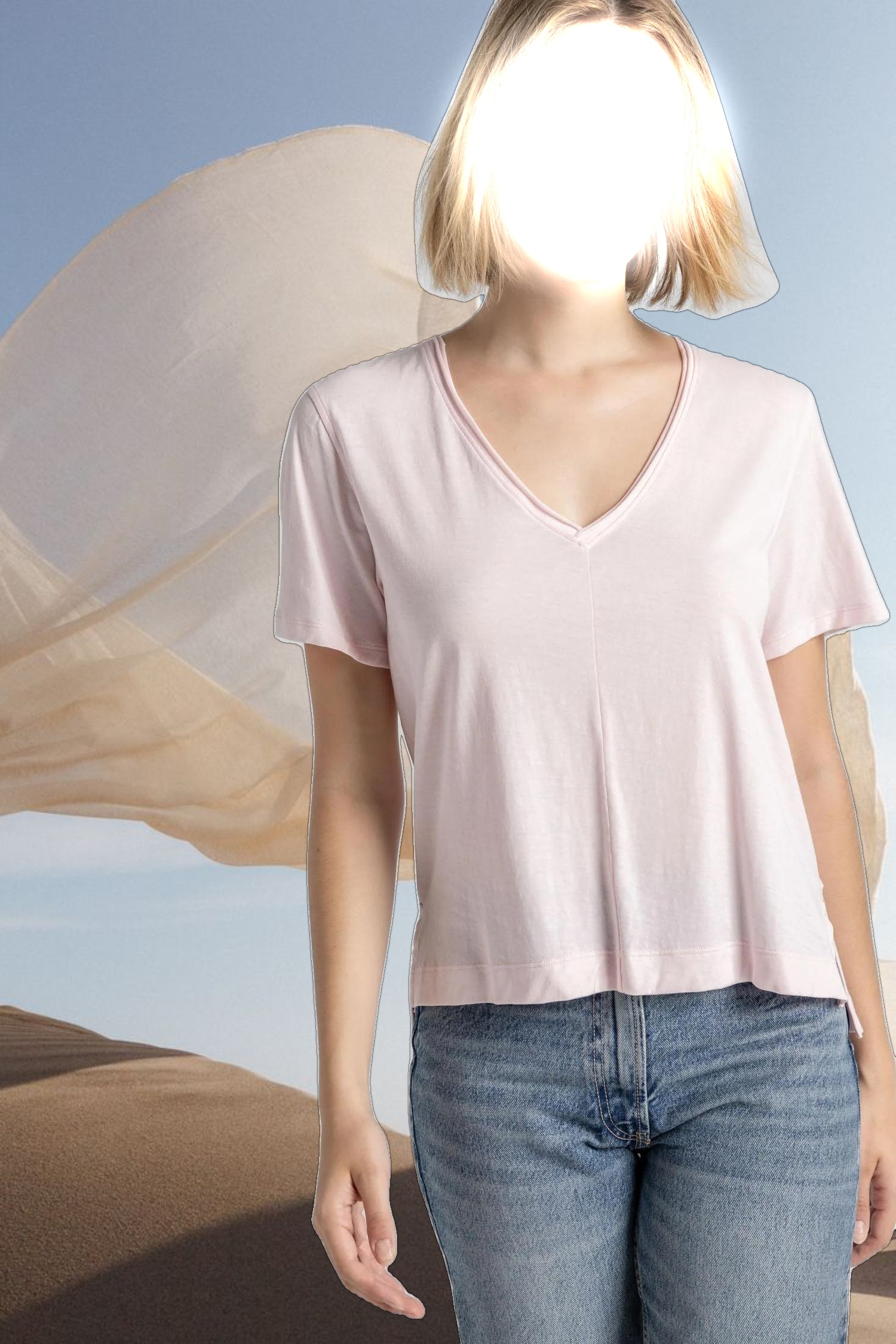 Easy Short Sleeve V-Neck