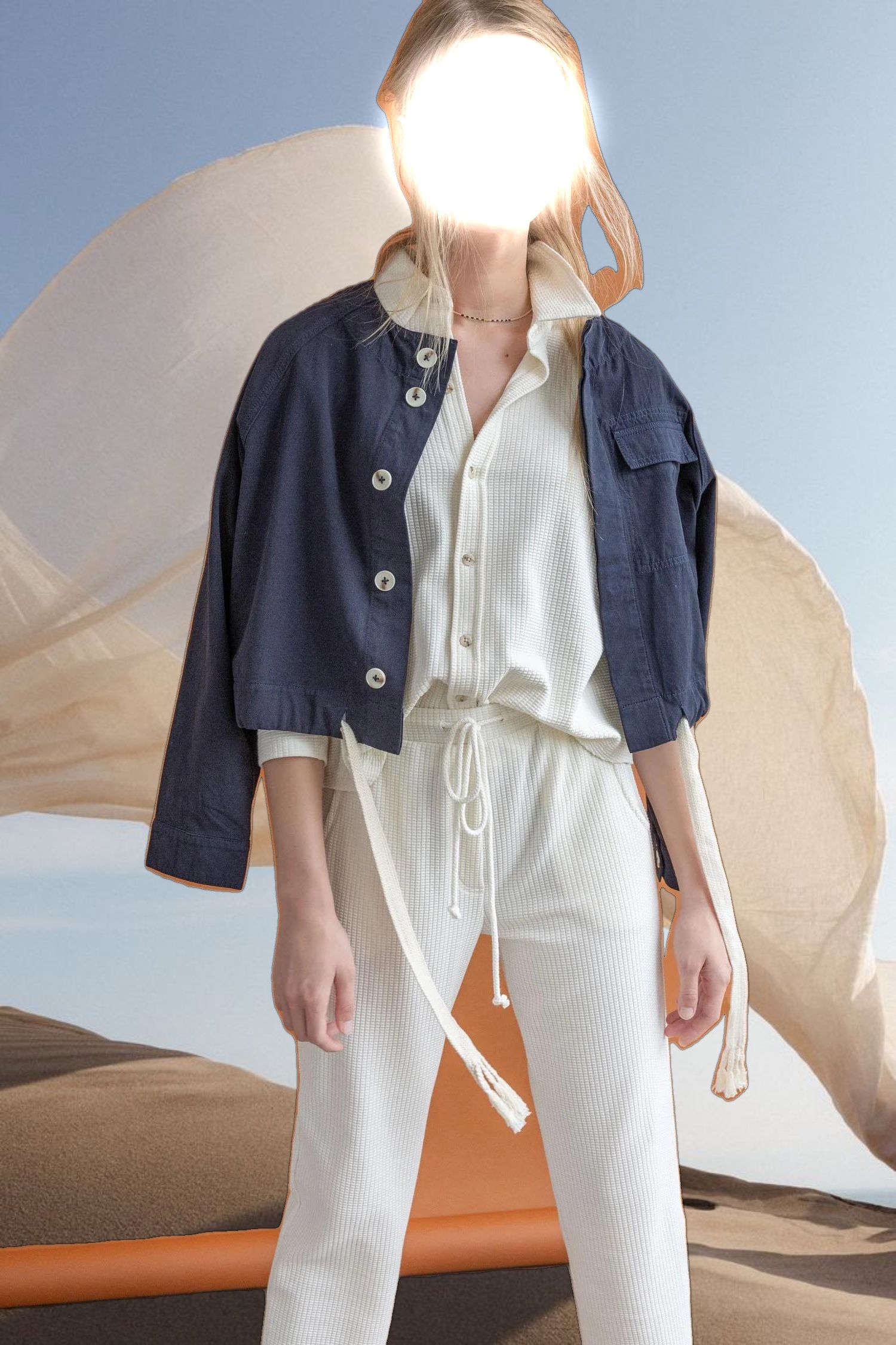 Drawstring Waist Jacket