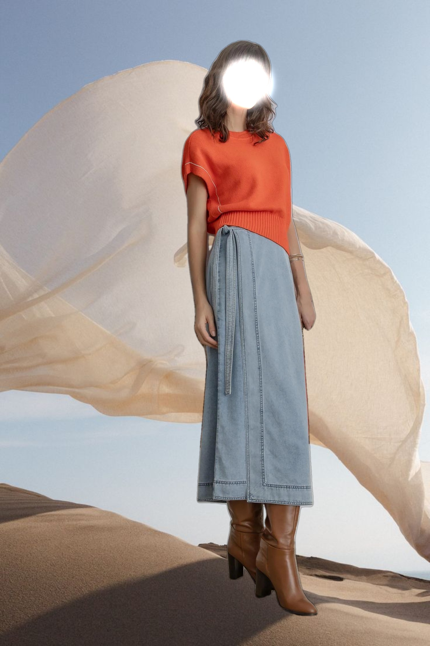 Wedge Pullover Sweater