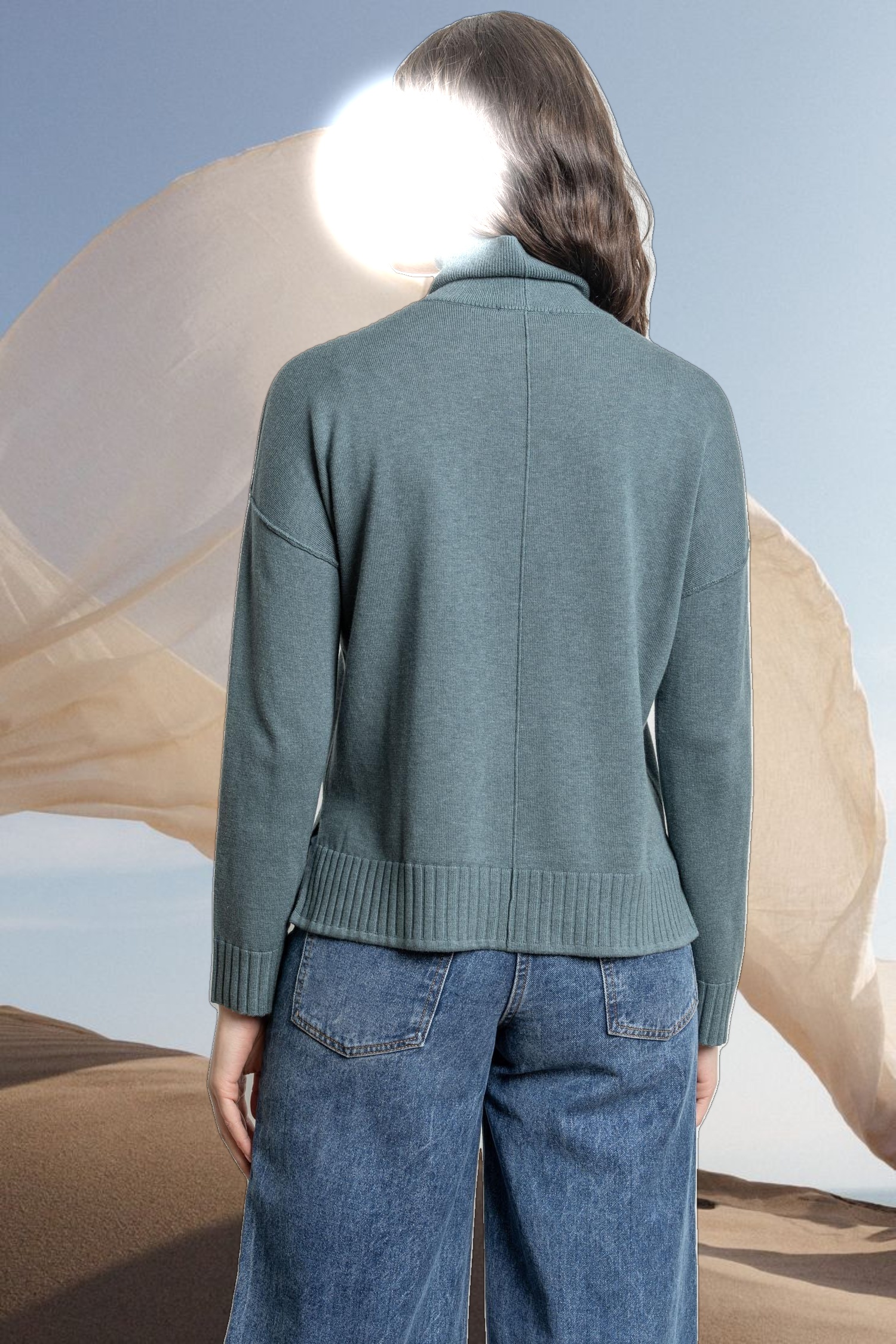 Relaxed Turtleneck Sweater