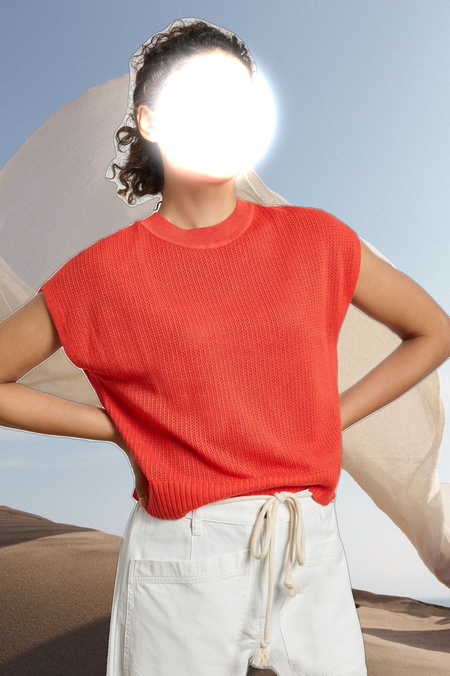 Short Sleeve Crewneck Sweater