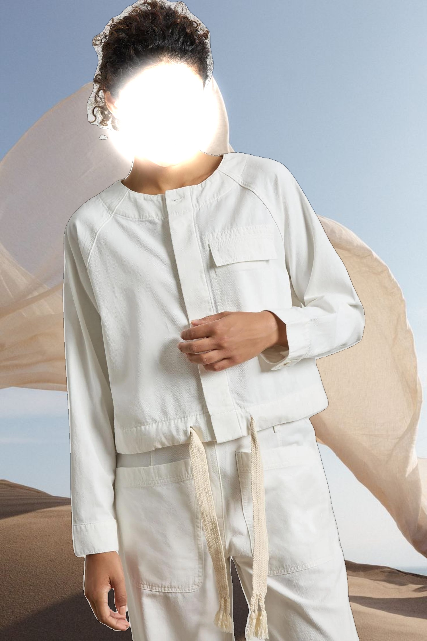 Drawstring Waist Jacket