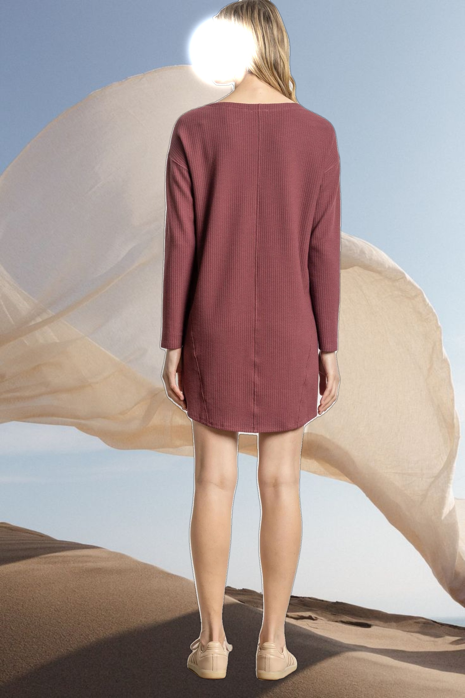 Seamed Boatneck Dress