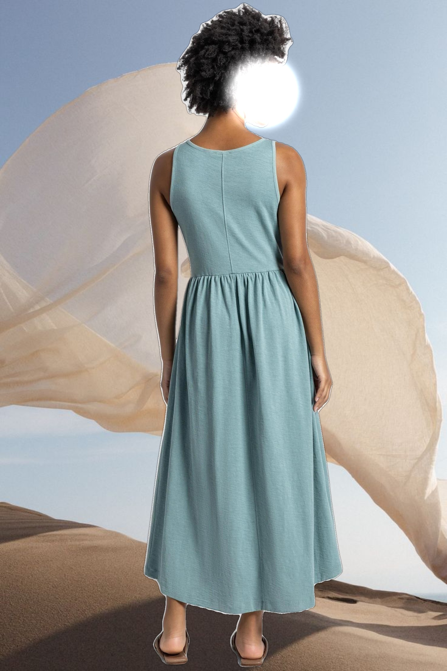 Hi-Low Maxi Tank Dress