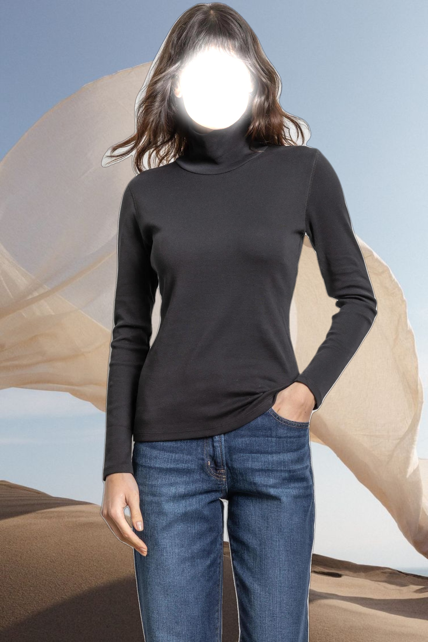 Long Sleeve Turtleneck Tee