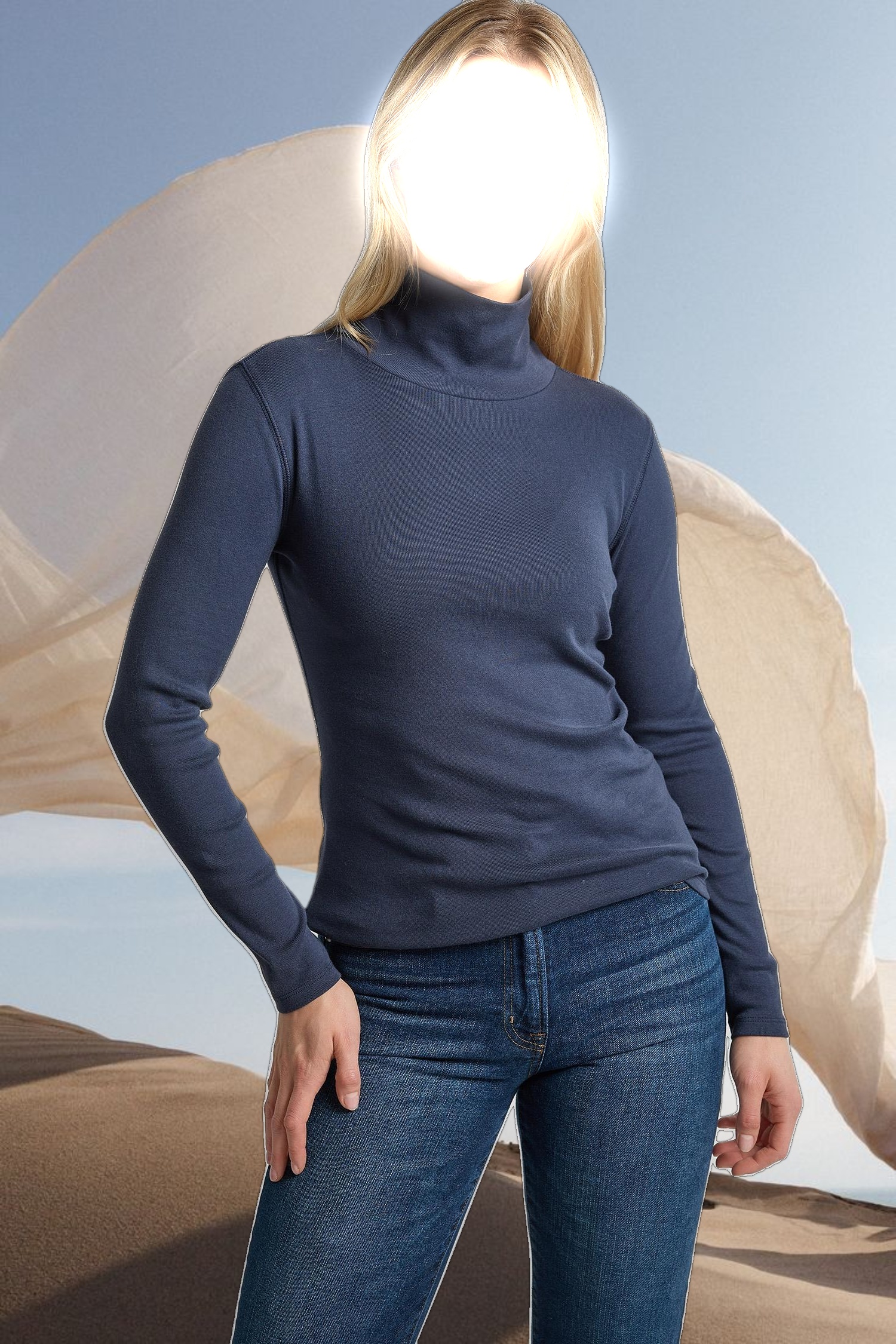 Long Sleeve Turtleneck Tee