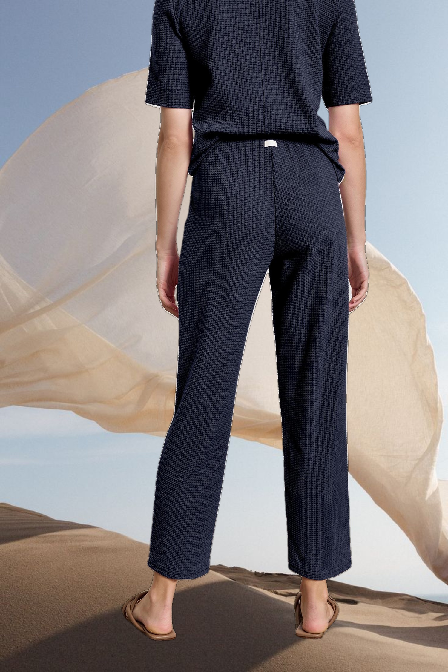 Drawcord Waffle Pant