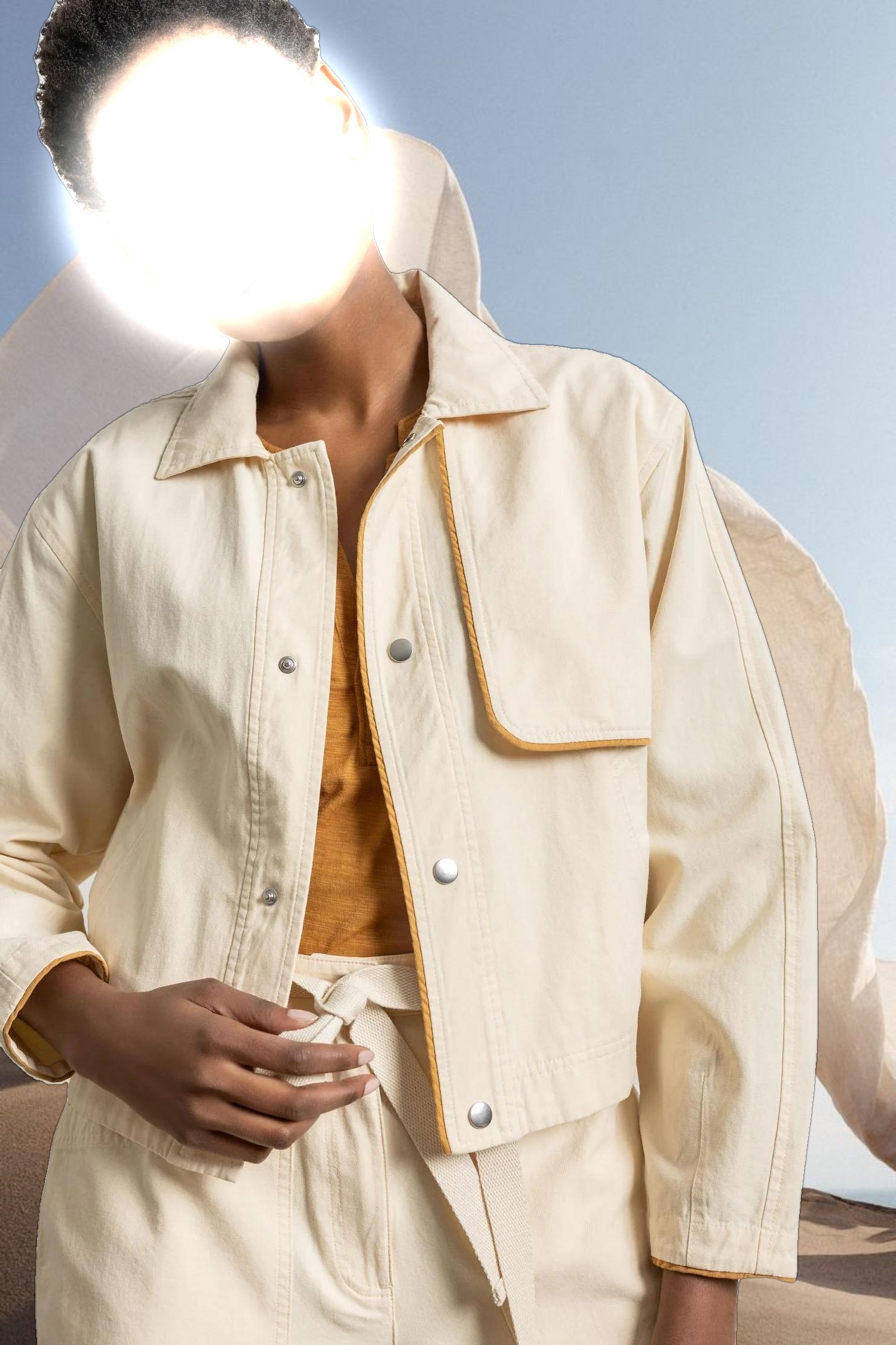 Contrast Trim Jacket