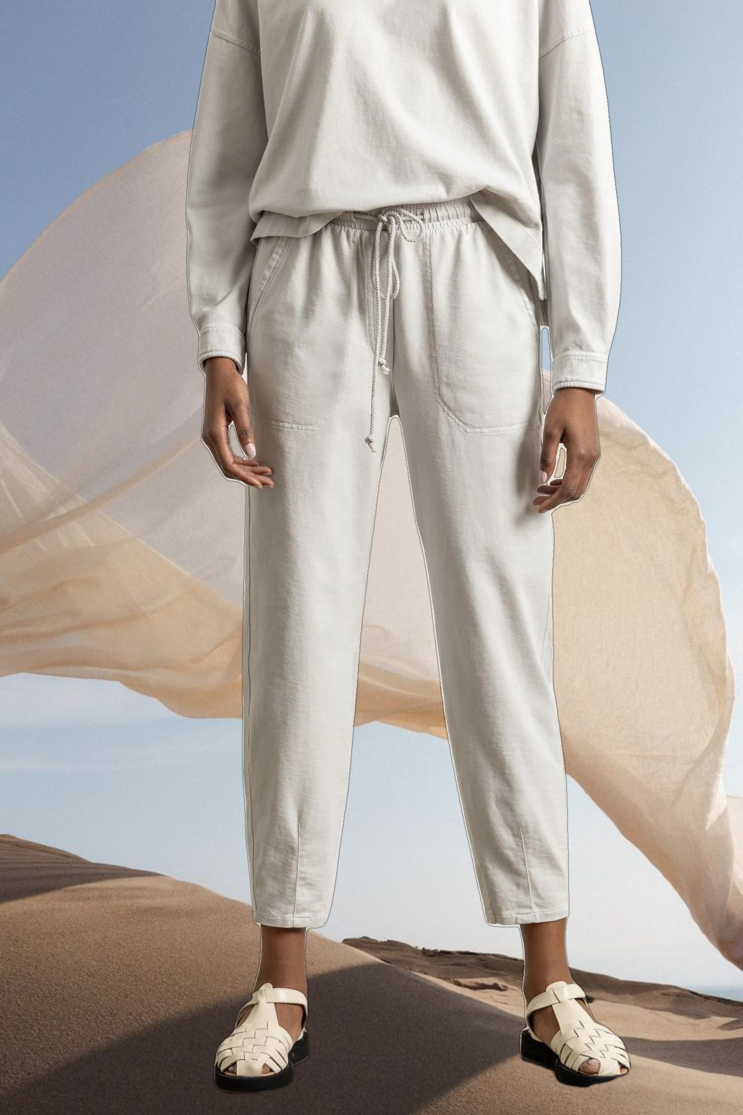 Barrel Leg Ankle Pant