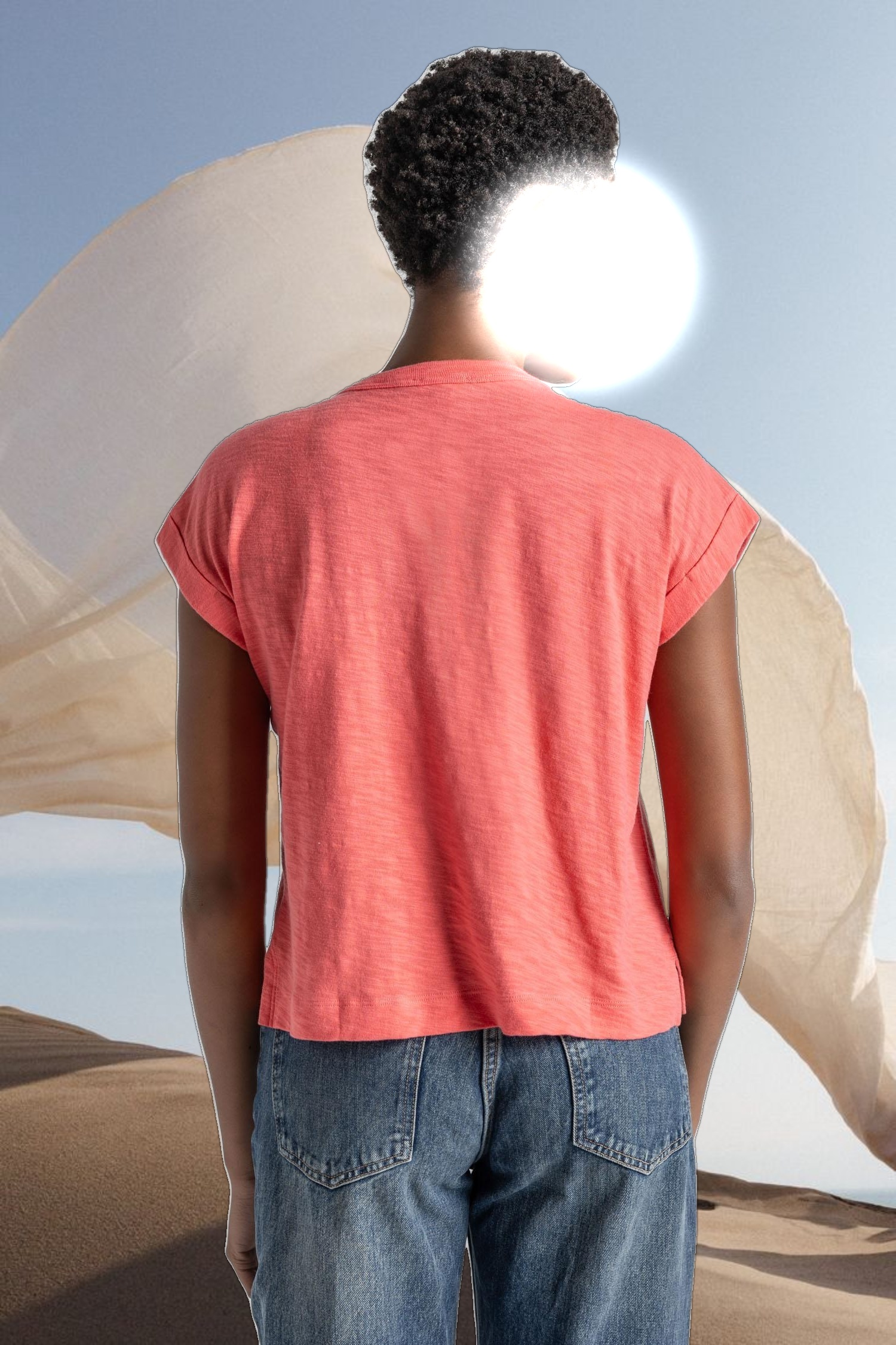 Sleeveless Boxy Crewneck